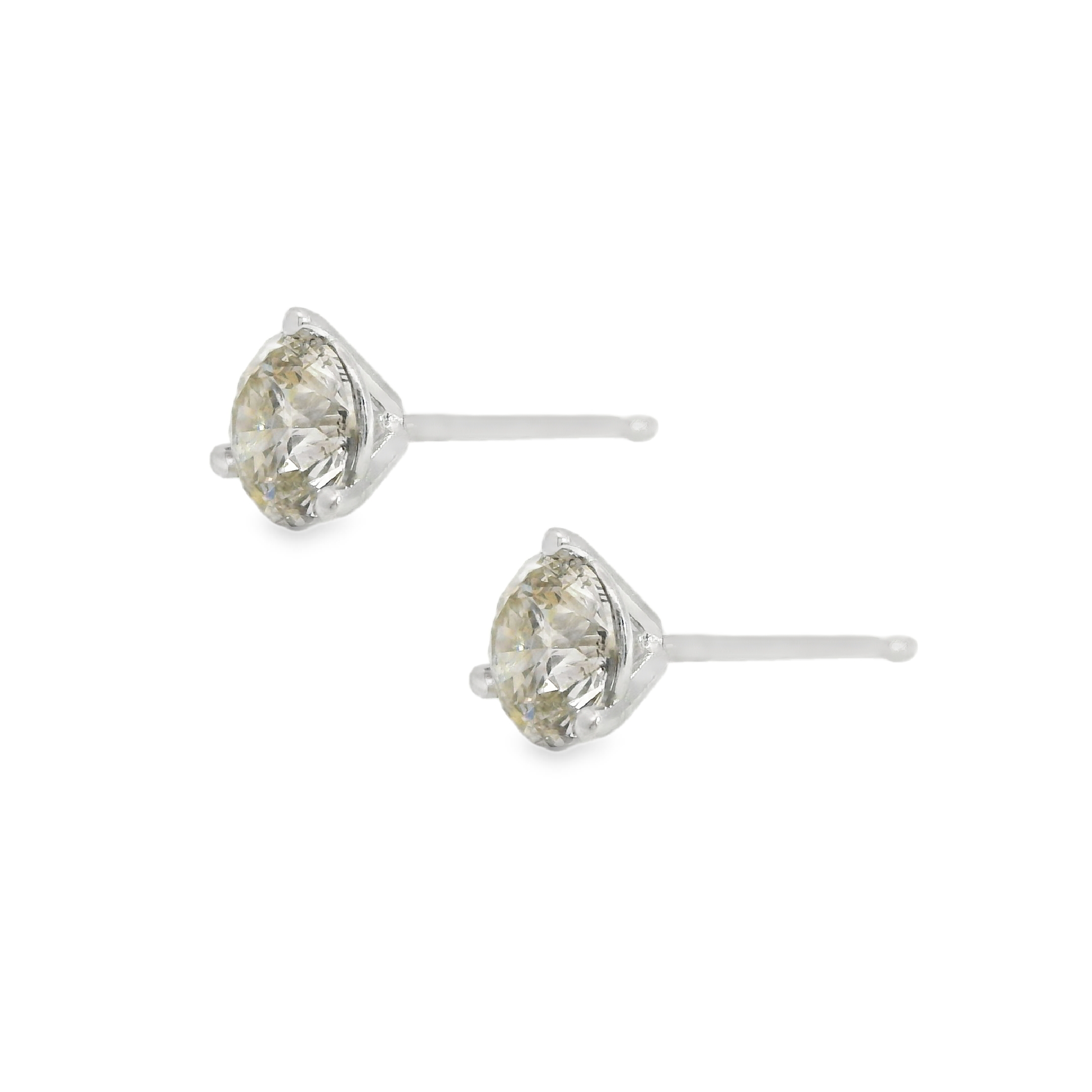 1.00ctw Round Diamond Stud Earrings