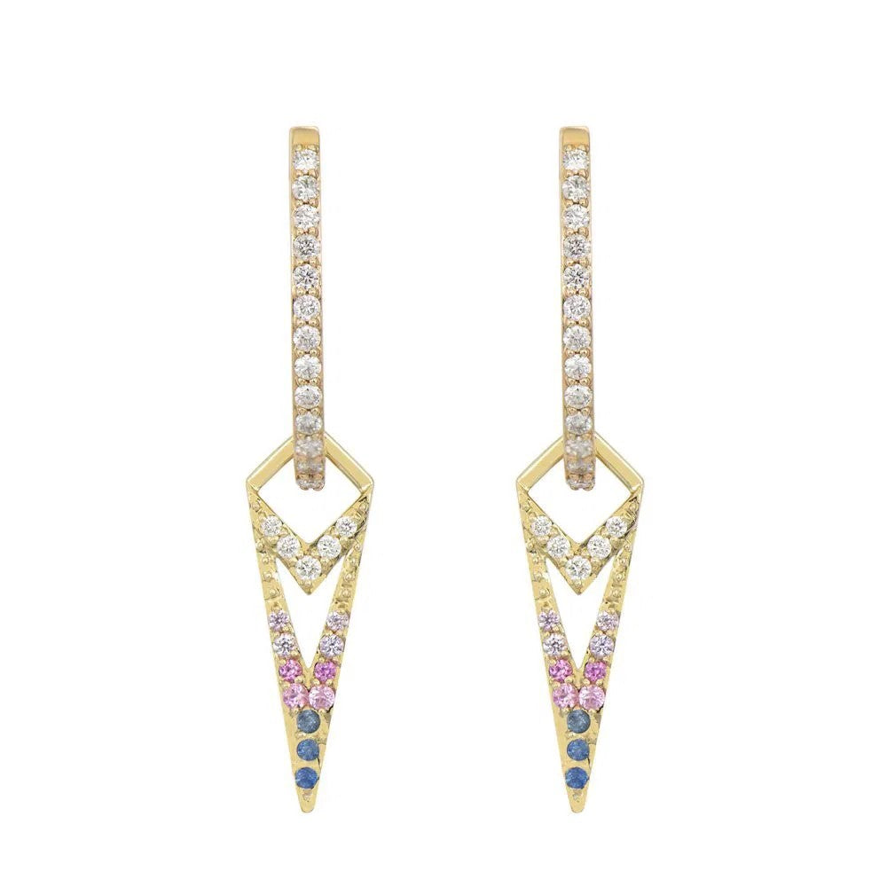 Ombre Dagger Earring Charms