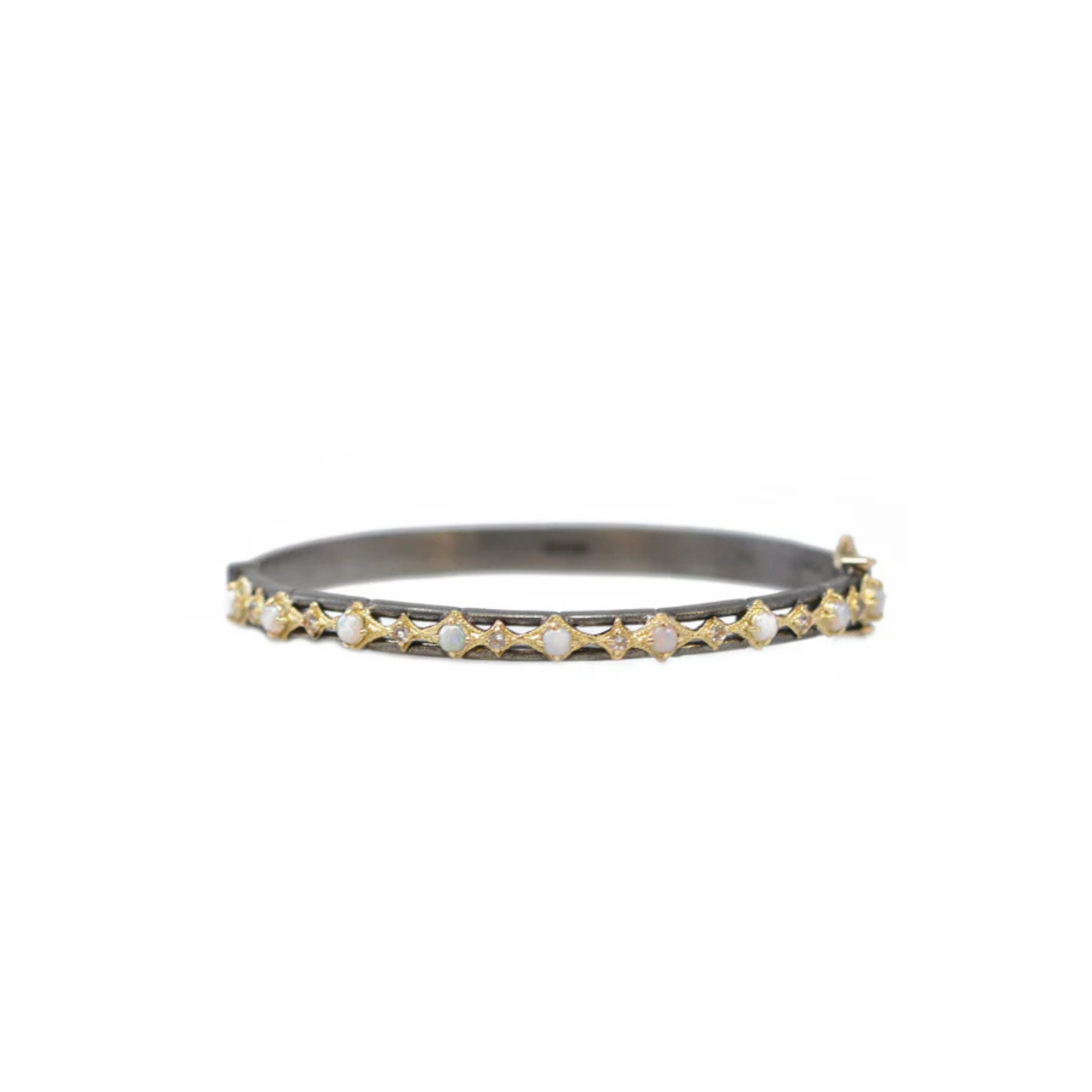 Morganite and Opal Crivelli Huggie Bracelet