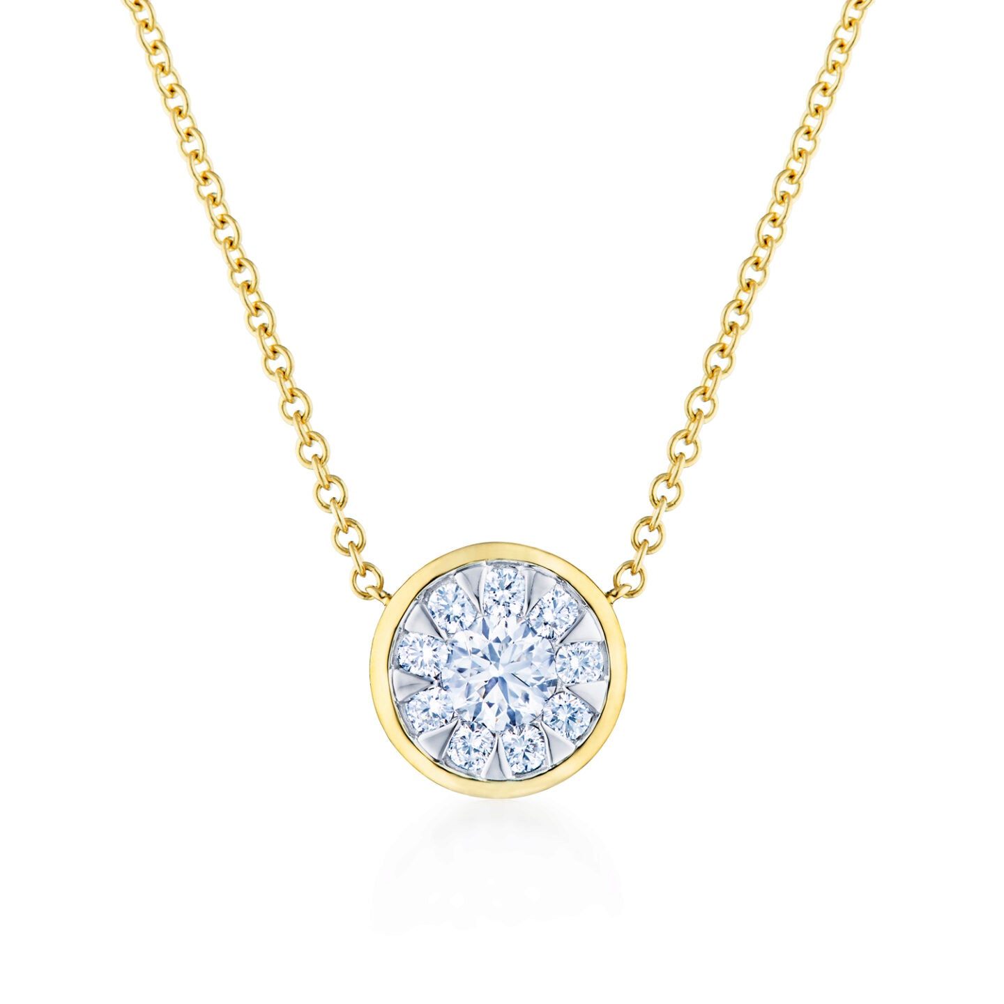 Sunburst Pendant with Diamonds