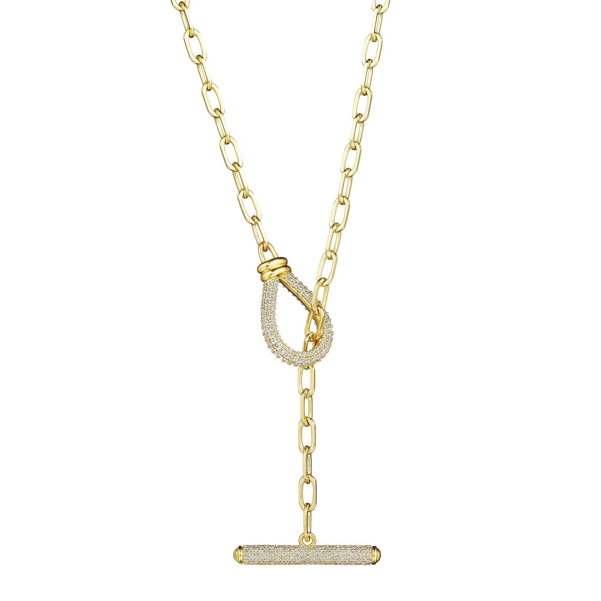 Diamond Toggle Chain Necklace