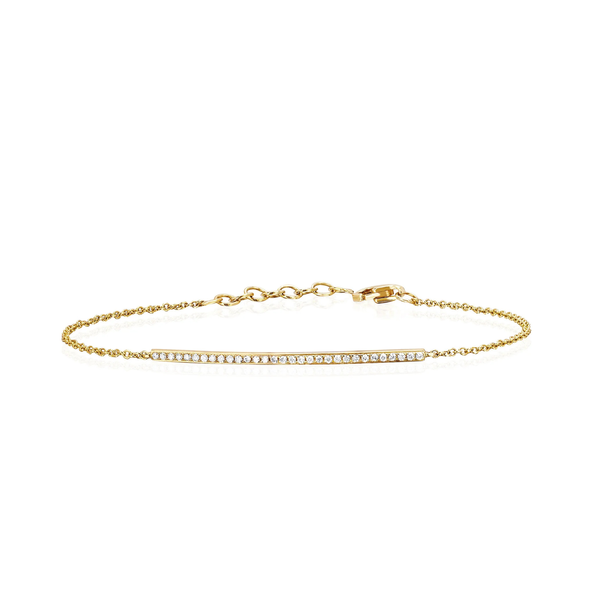 Diamond Bar Chain Bracelet