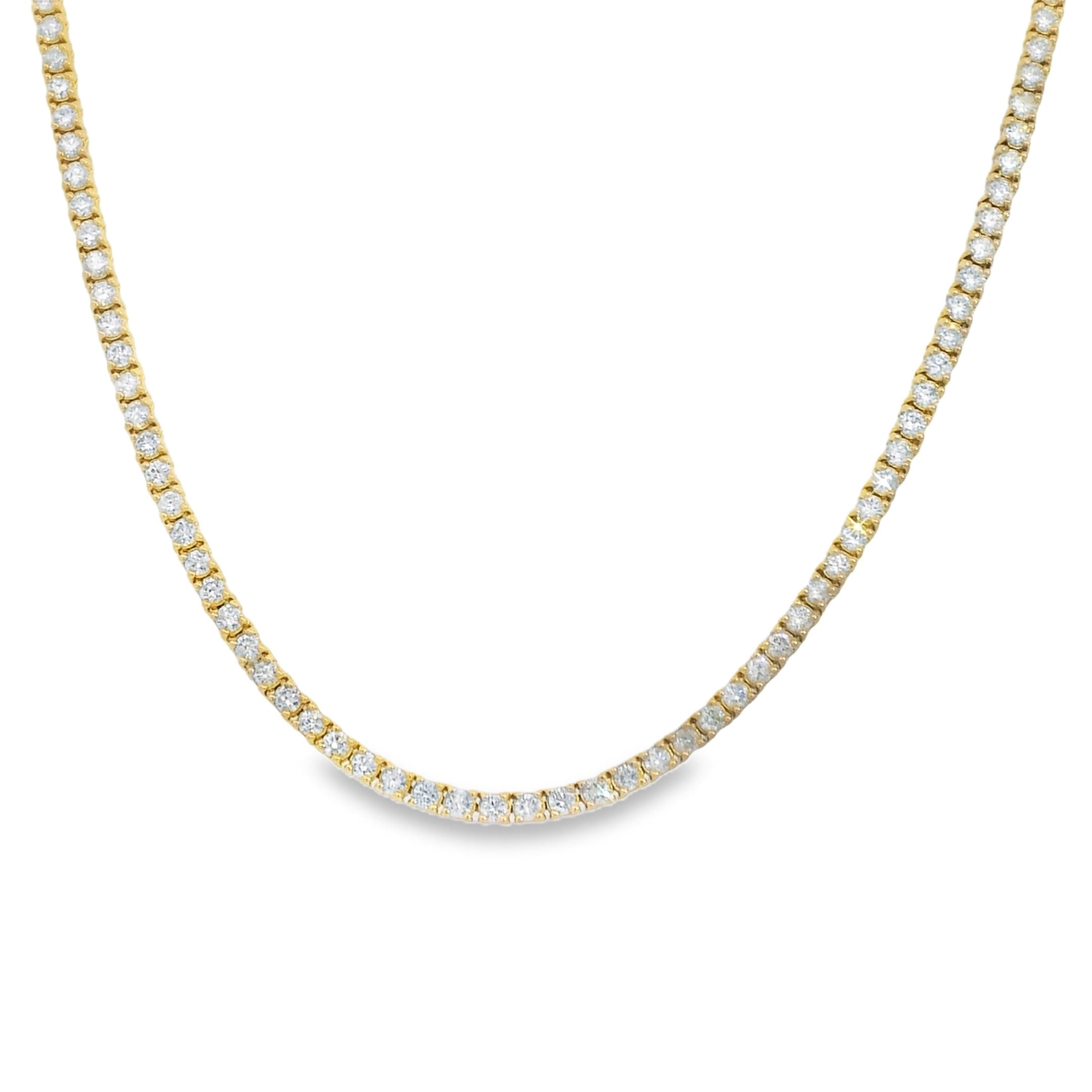 2.80ctw Halfway Round Diamond Necklace on Paperclip Chain