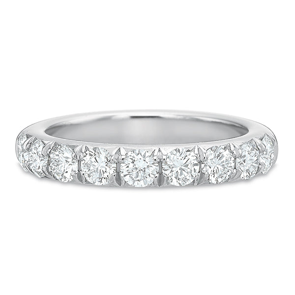 French Cut Flush Fit Diamond Anniversary Band