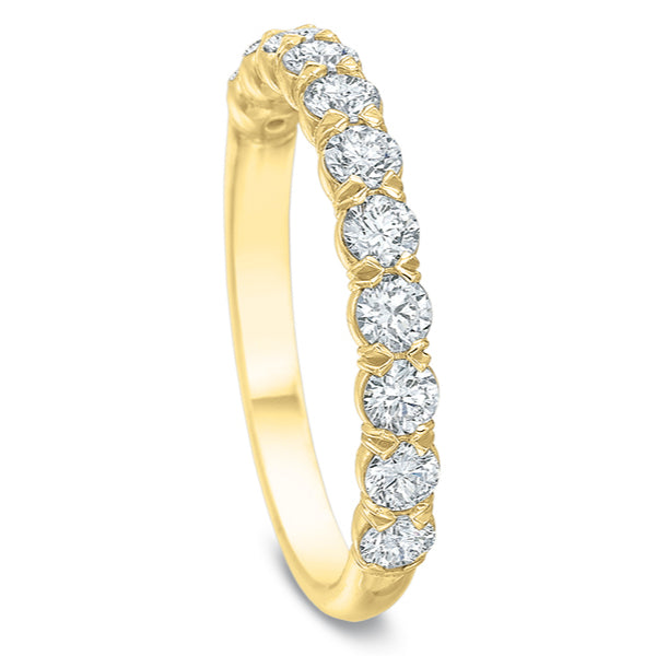 Silk Prong Diamond Anniversary Band