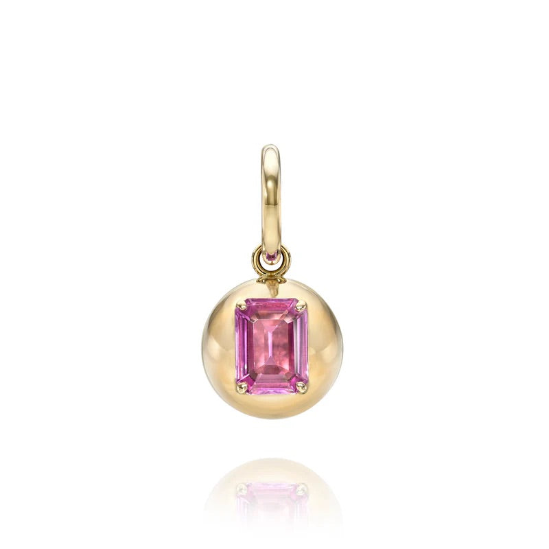 Luna Pendant With Pink Sapphire