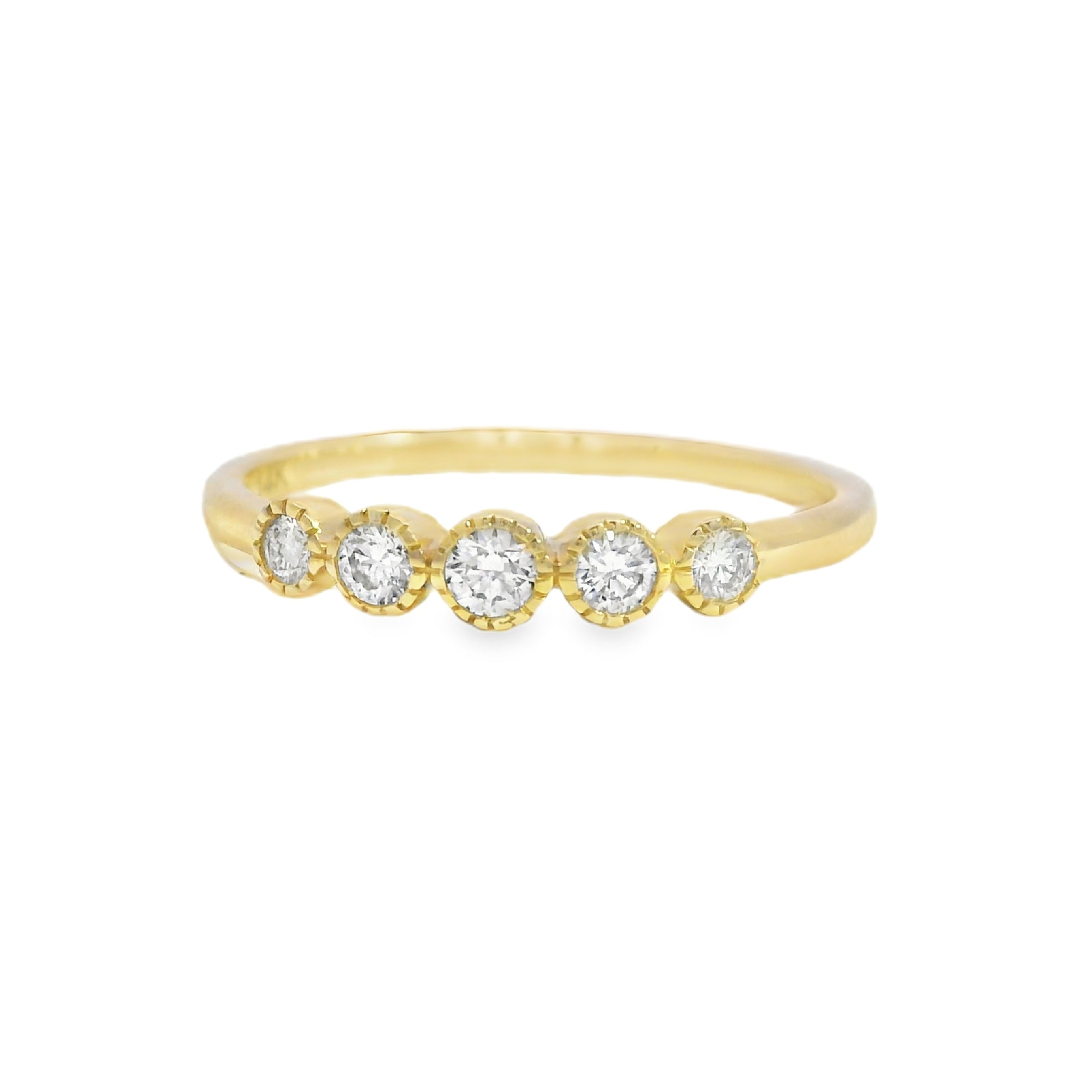 Milgrain Bezel Diamond Band