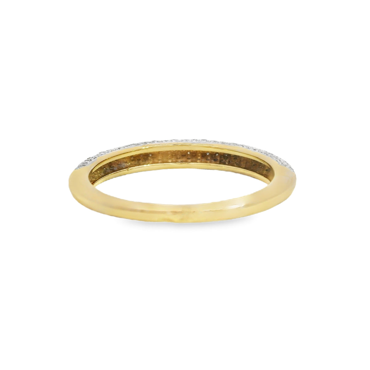 Pavé Diamond Slim Domed Ring