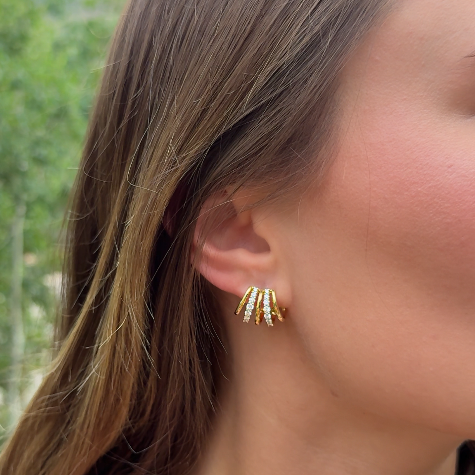 Alternating Lyric Earrings