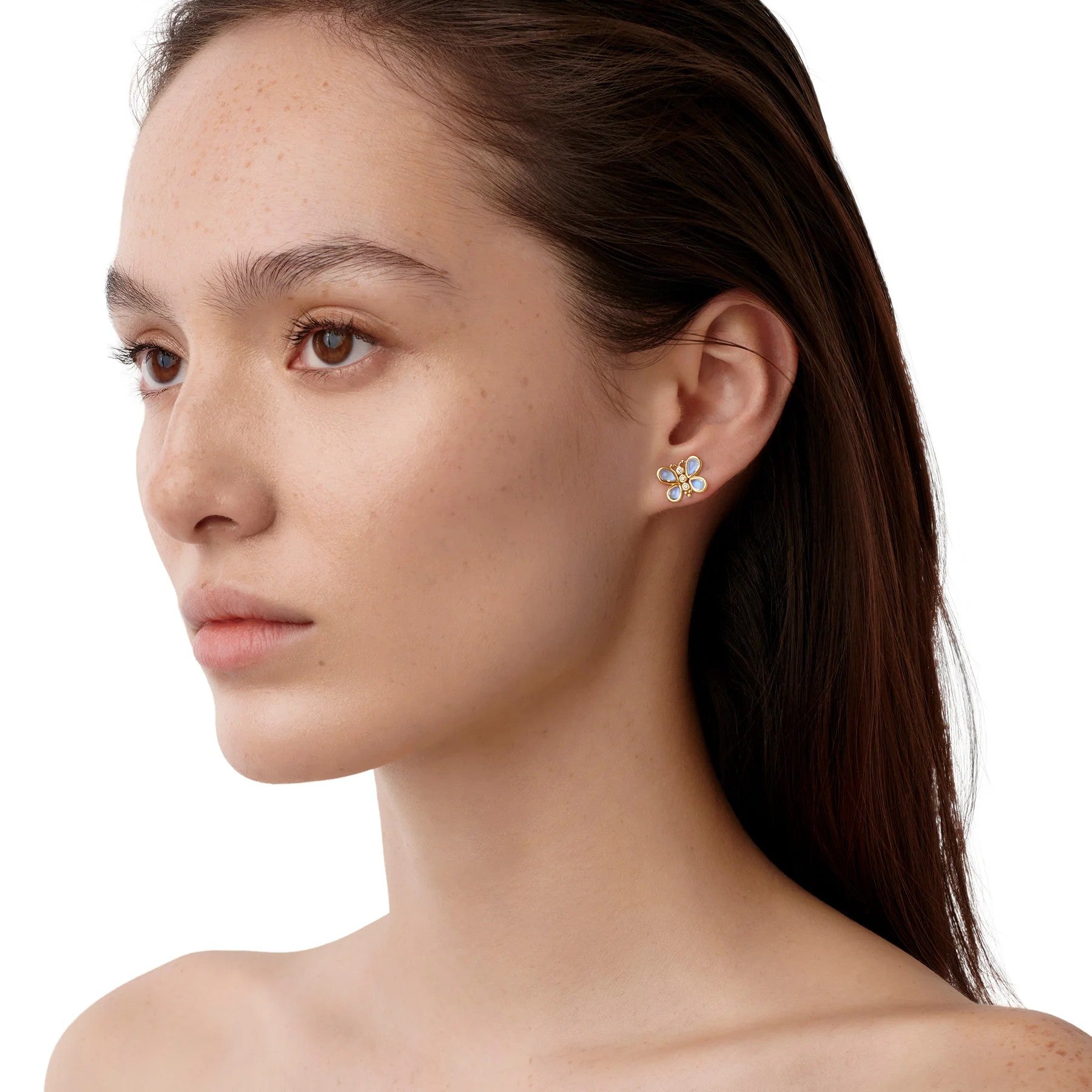 Piccola Luna Butterfly Post Earrings