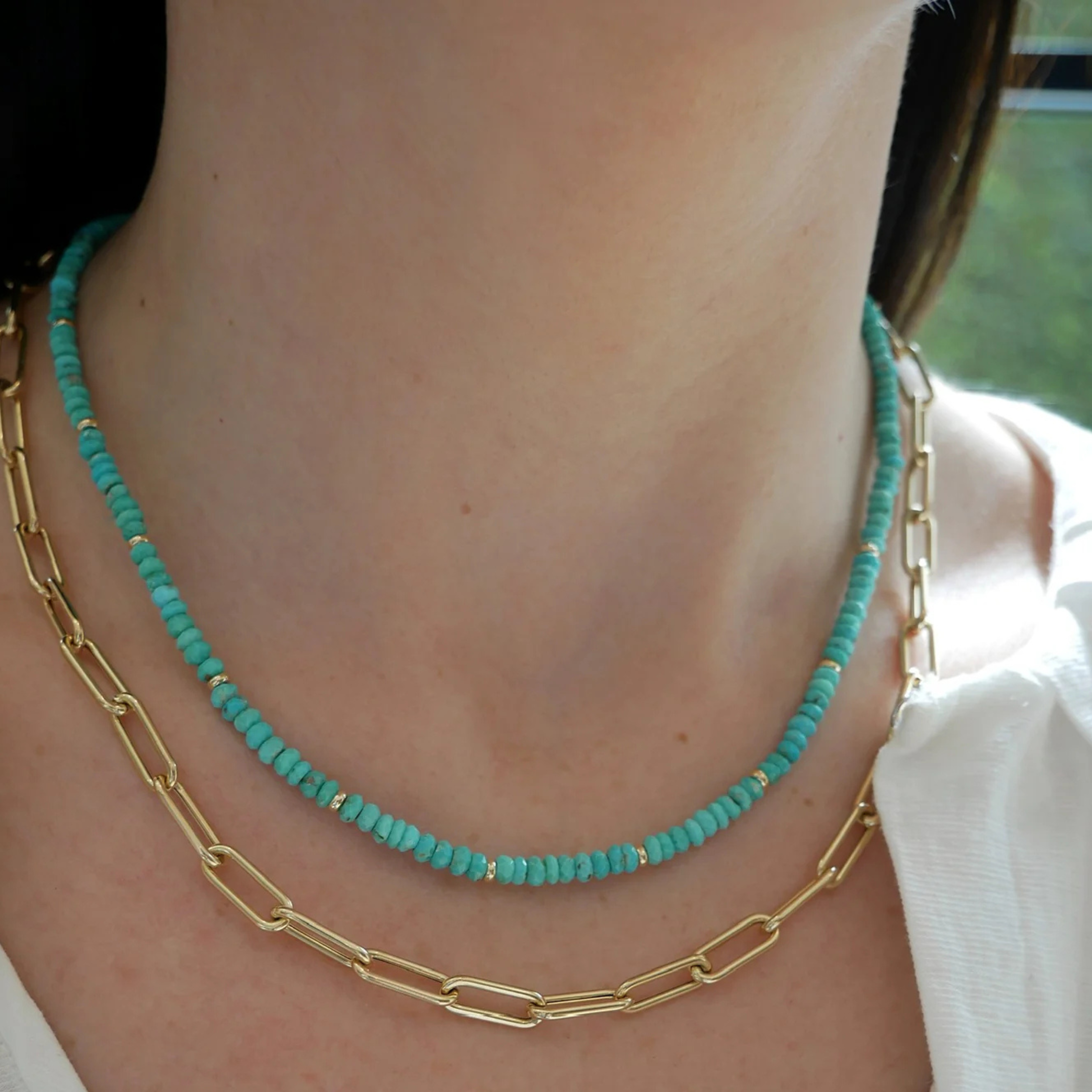 Turquoise Bead Necklace