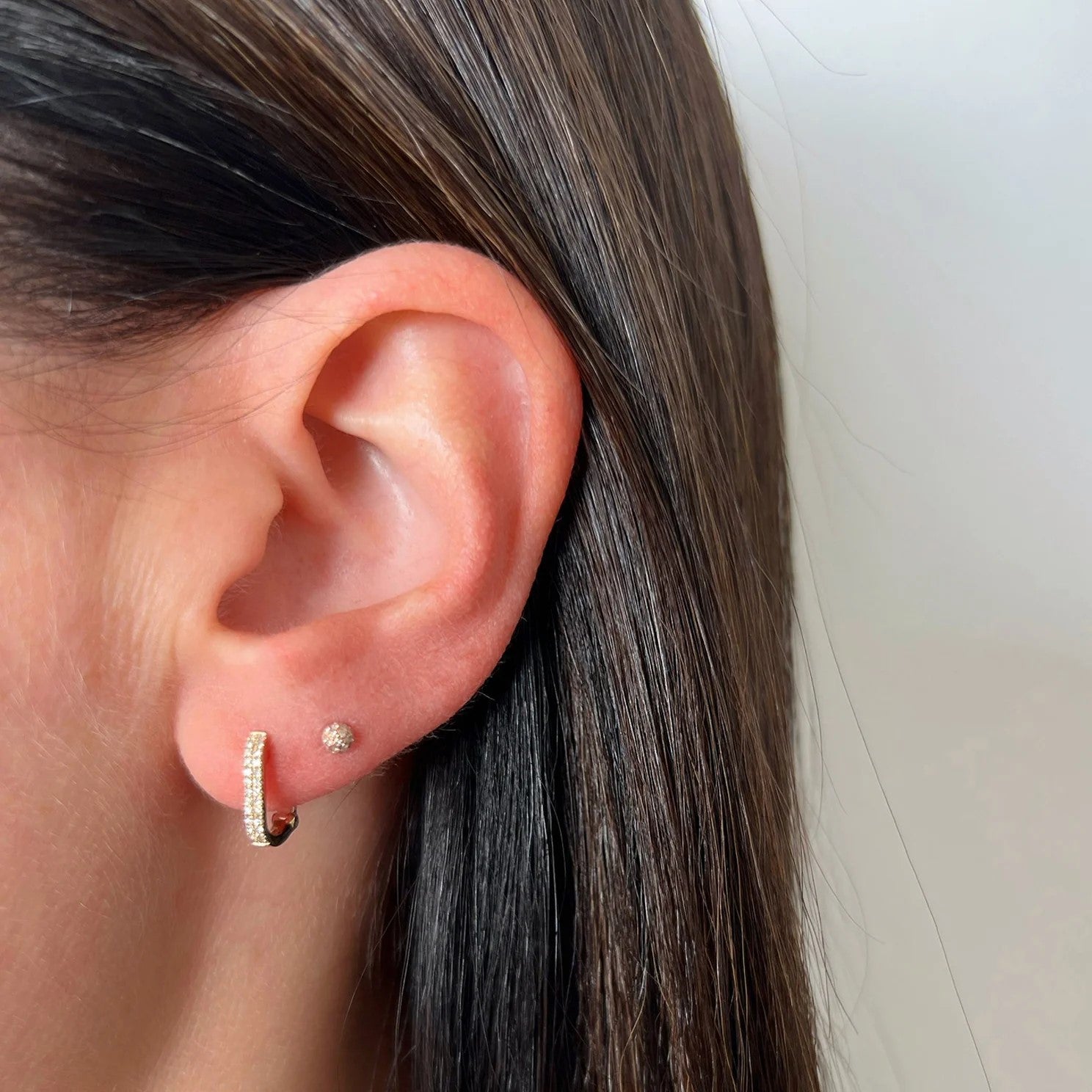 Diamond Lola Huggie Earrings