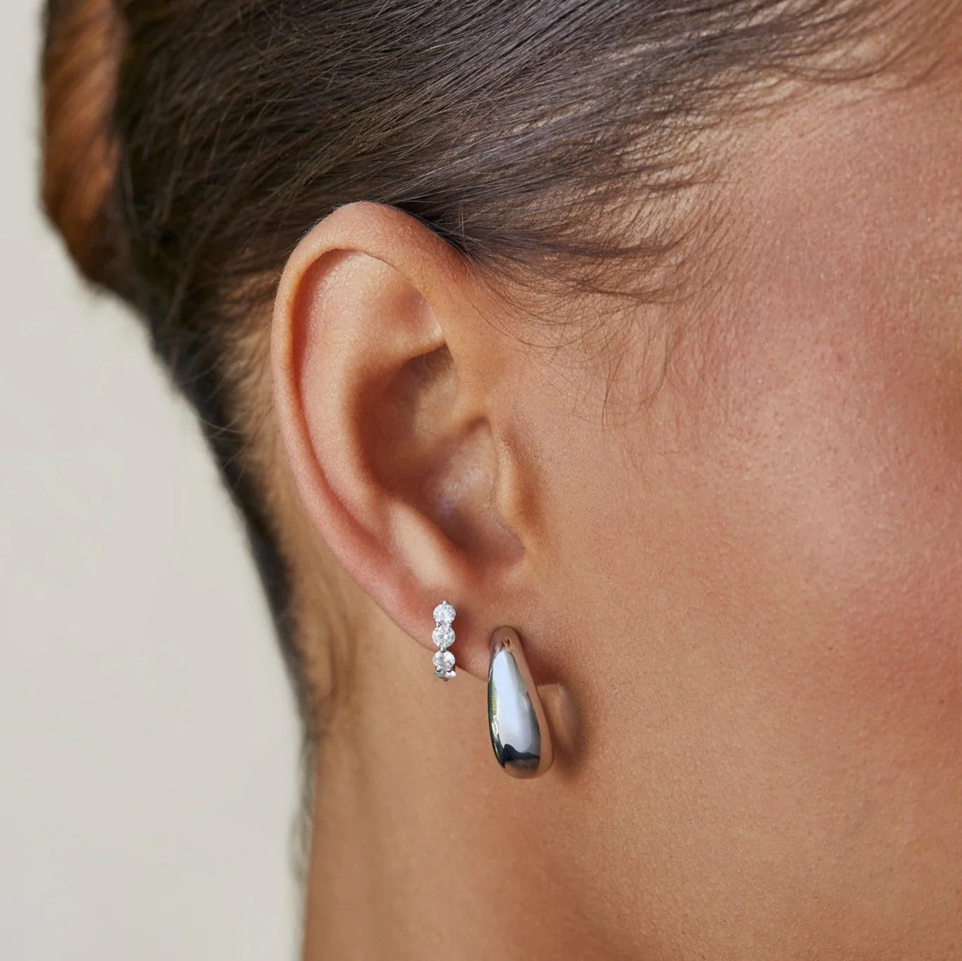 Jumbo Dome Hoop Earrings