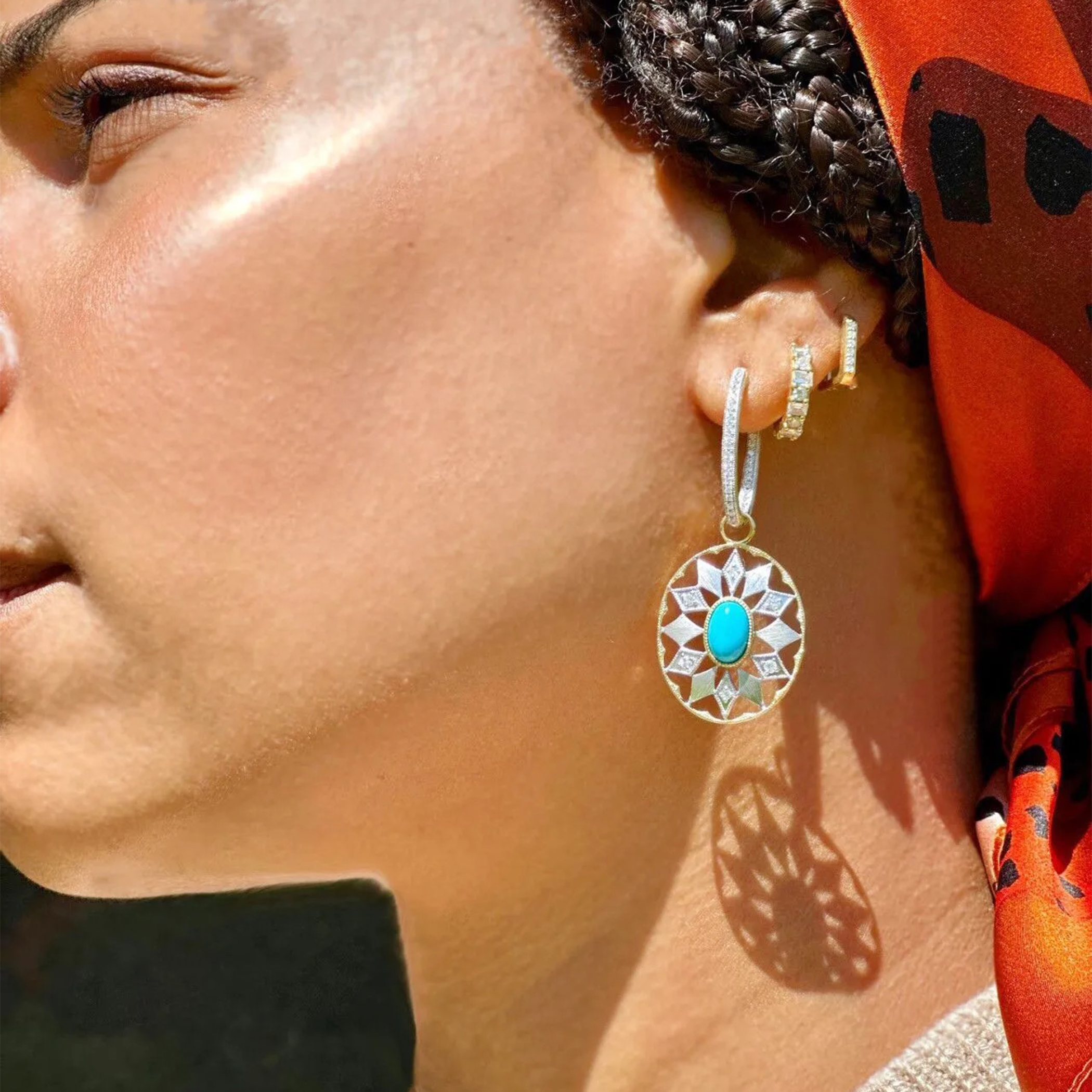 Delicate Large Oval Hoop Earrings