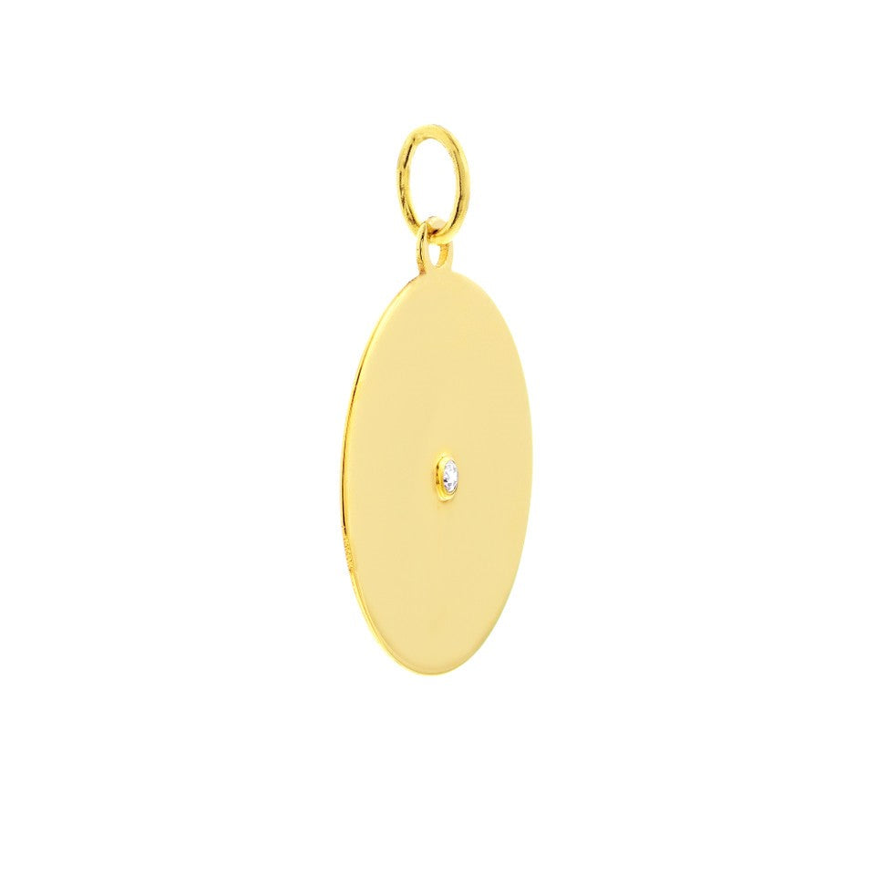 Diamond Disc Pendant