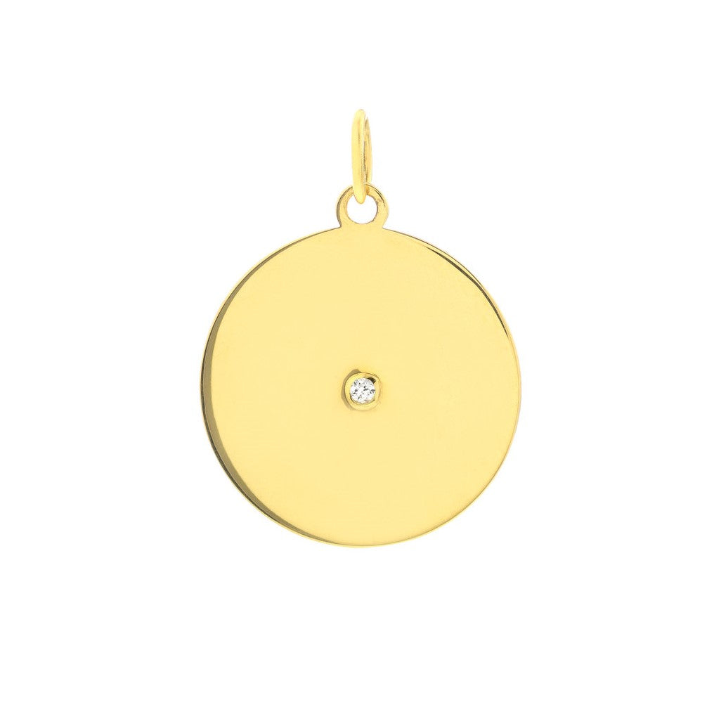 Diamond Disc Pendant