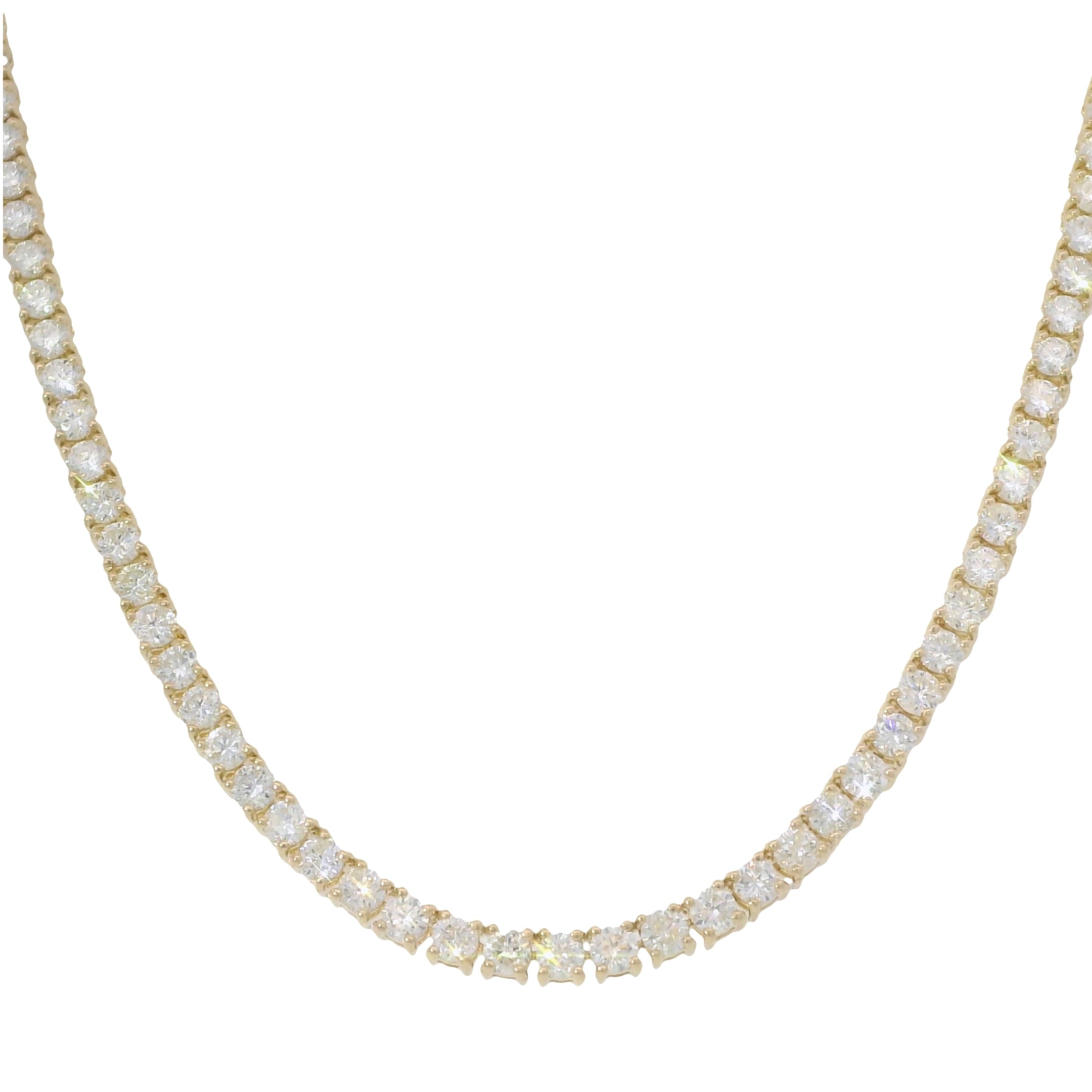 8.00ctw Four-Prong Diamond Tennis Necklace