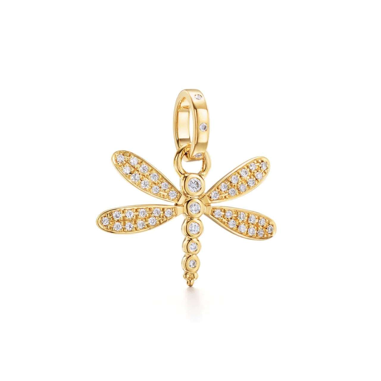 Diamond Dragonfly Pendant