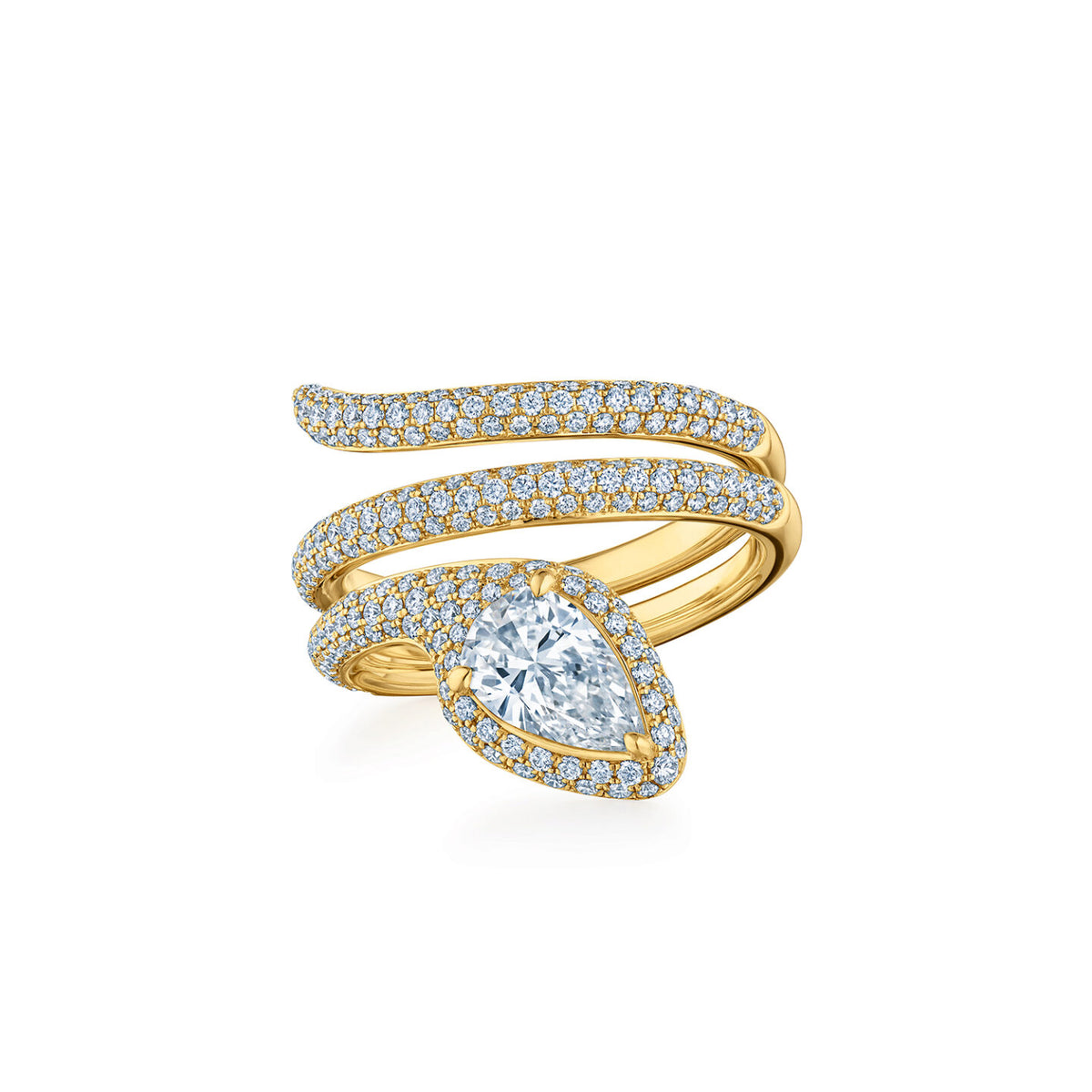 Diamond Snake Ring