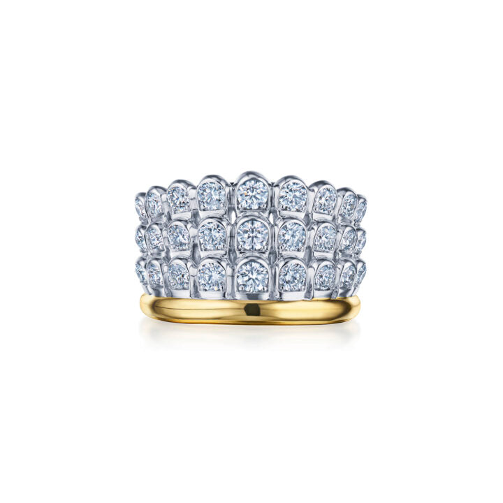 Sirena Diamond Three Row Ring
