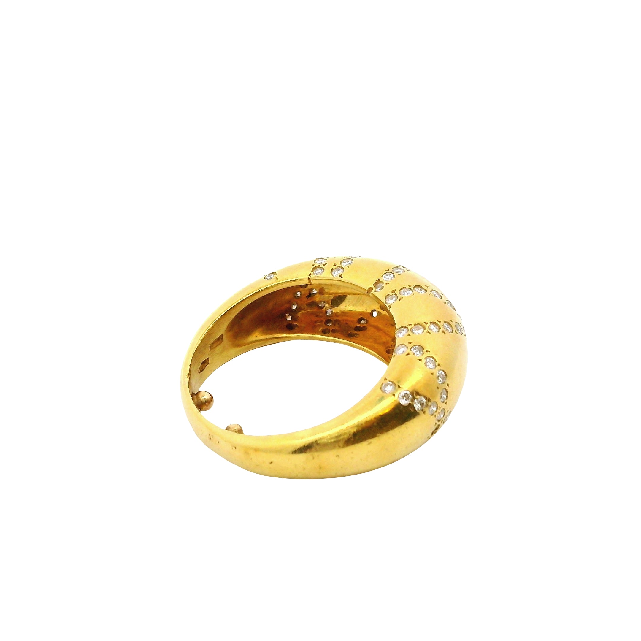 Vintage Pavé Diamond Dome Ring
