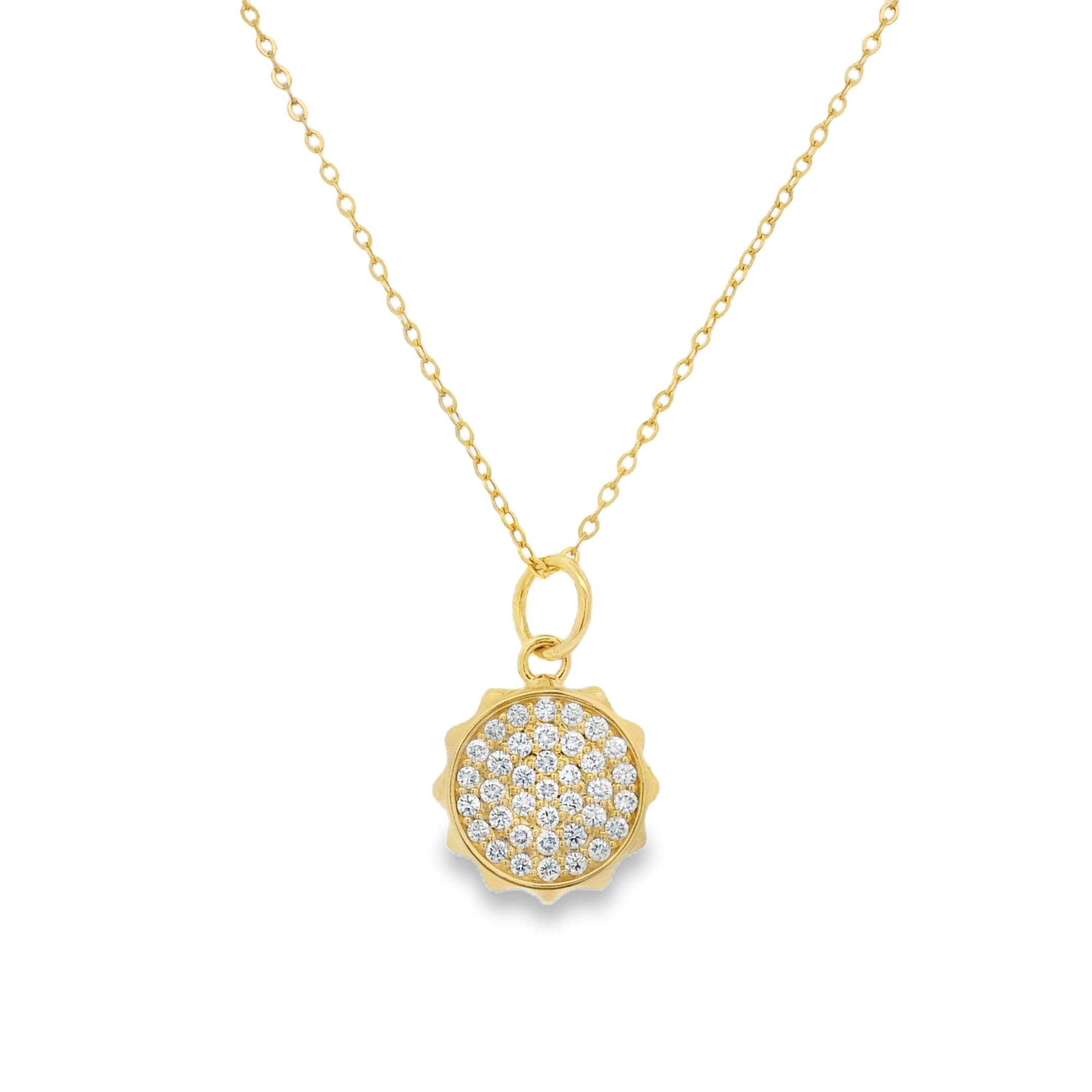 "Happiness" Sun Charm Necklace