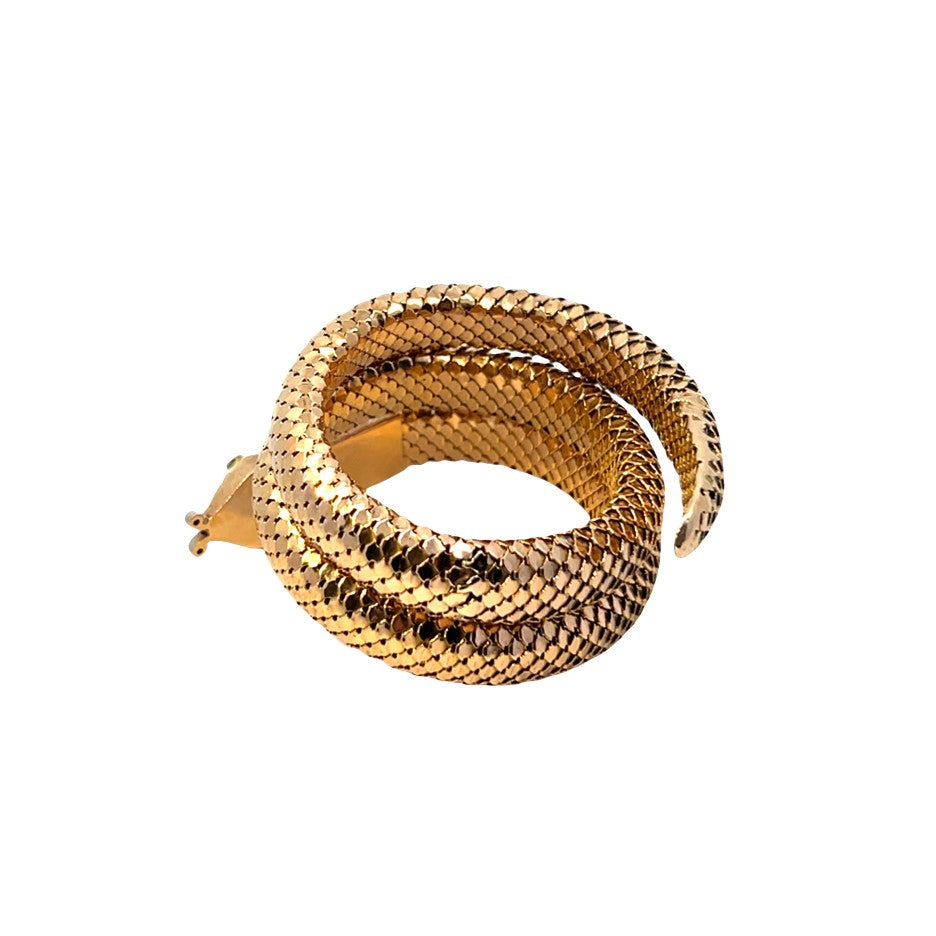 Vintage Coiled Serpent Bracelet