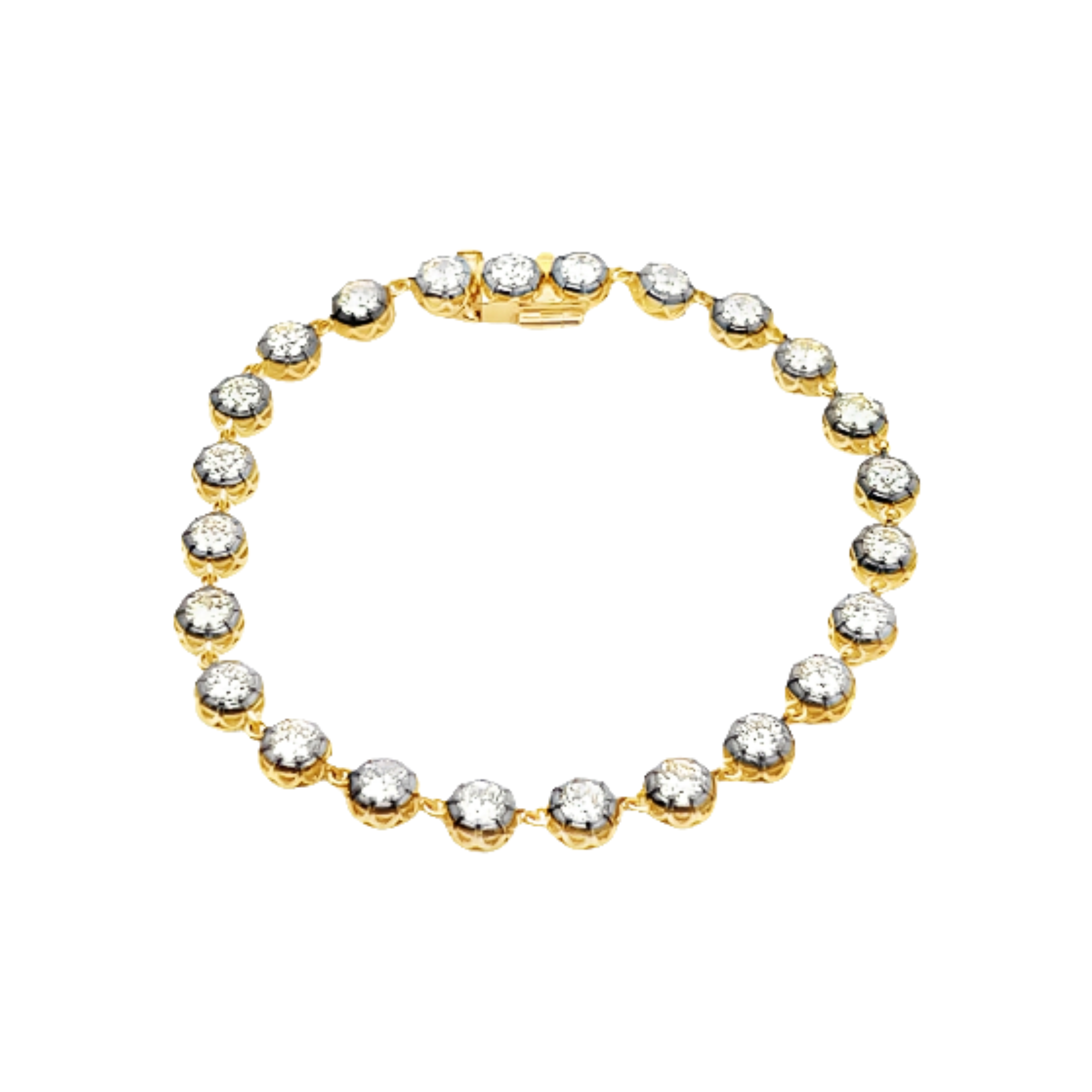 Old European Cut Diamond Tennis Bracelet