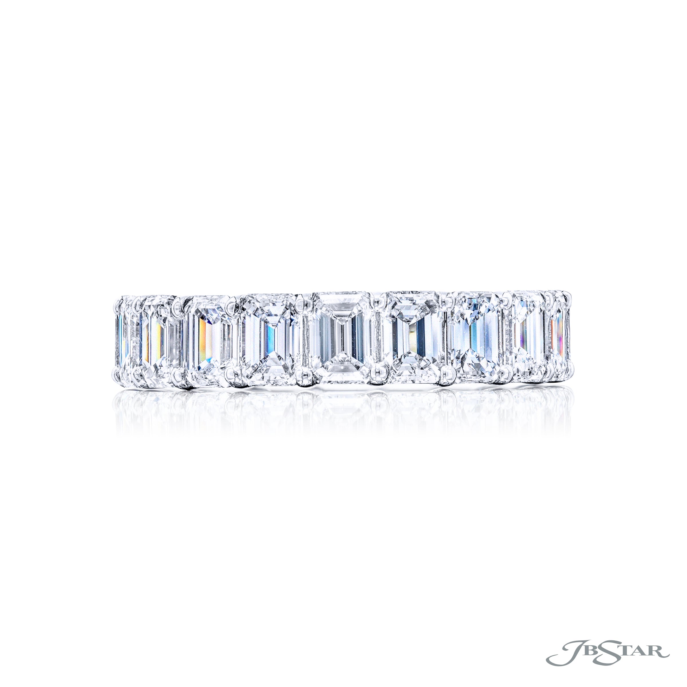 Emerald Cut Diamond Eternity Band