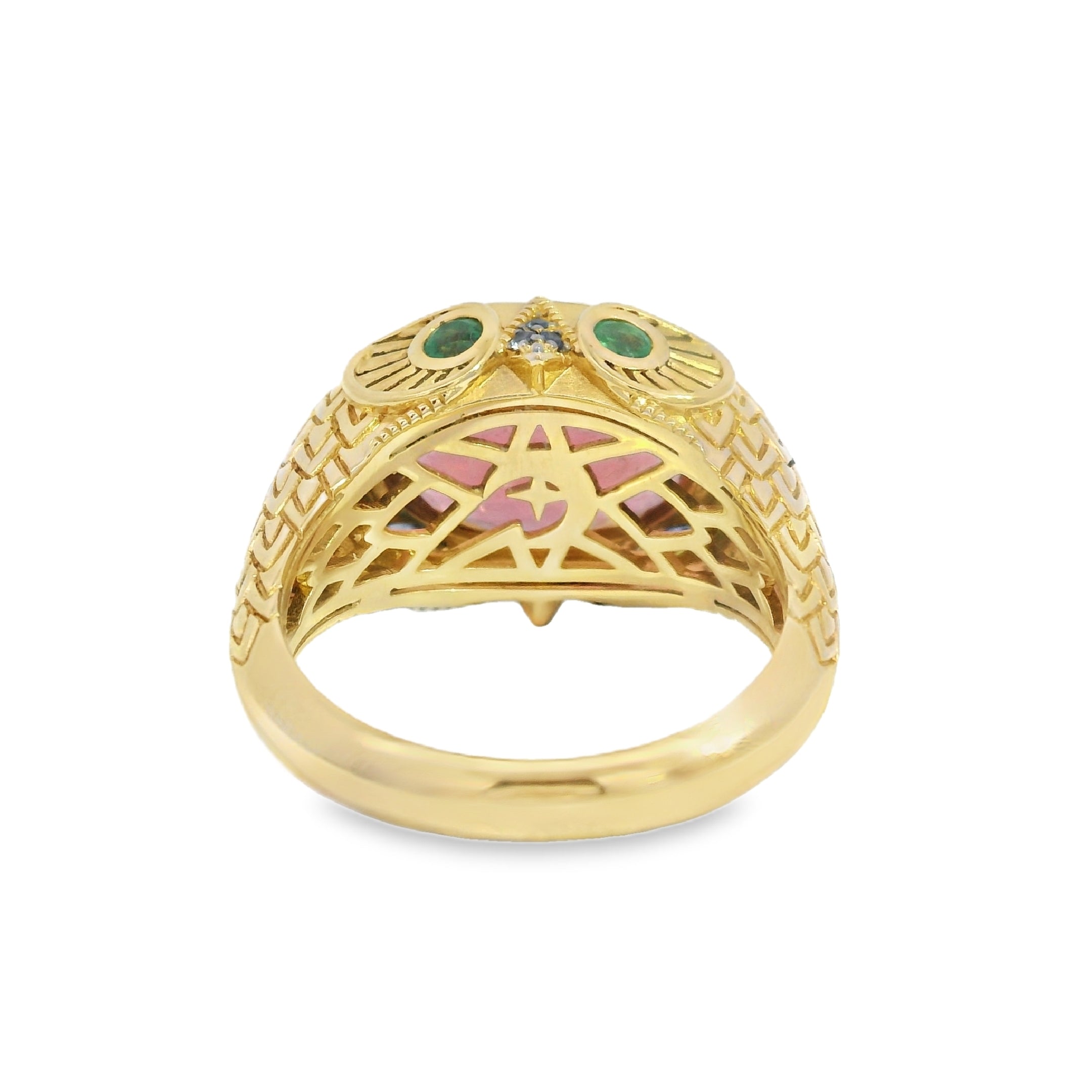 Double Sides Night Owl Ring