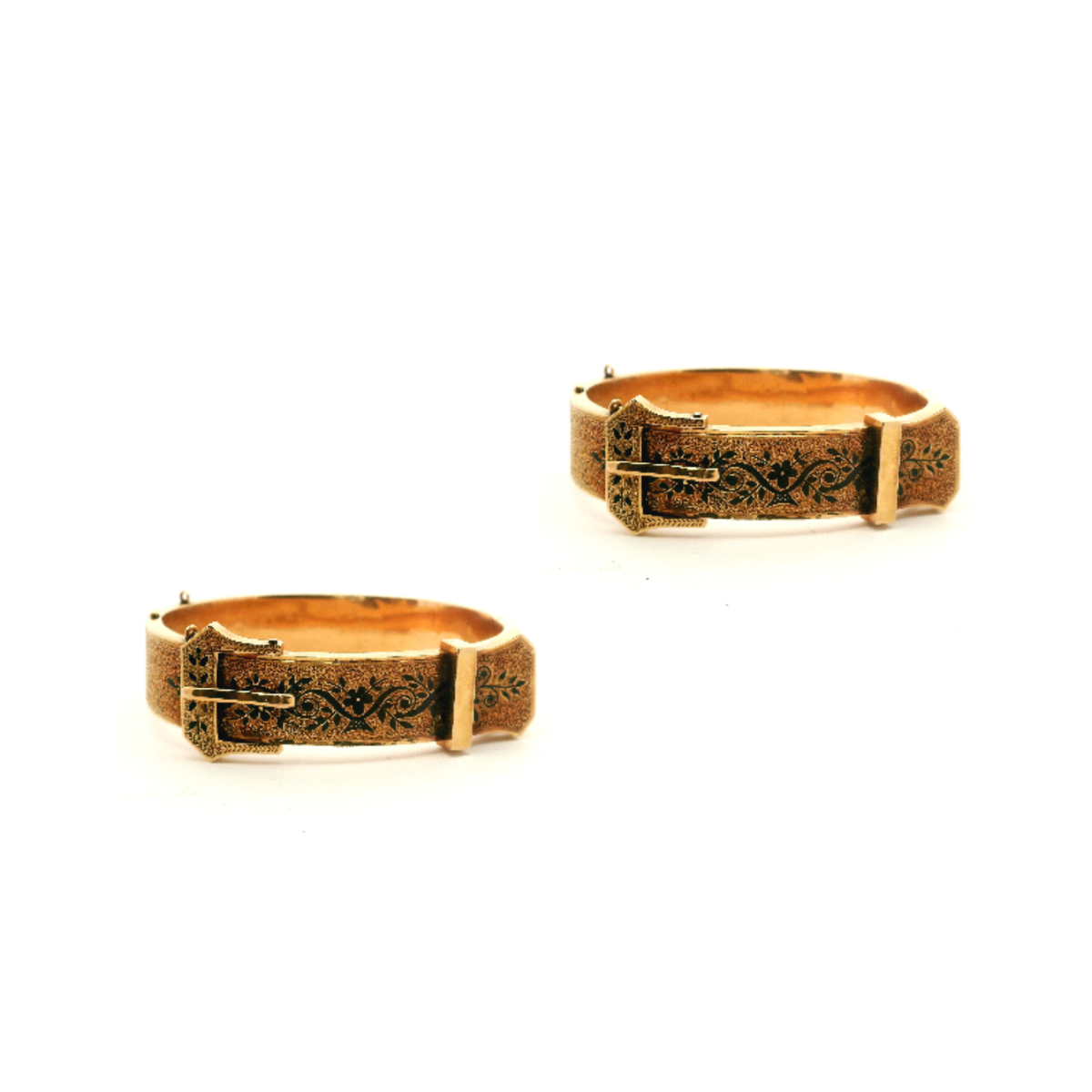 Victorian Belt and Buckle Wedding Bangle Set