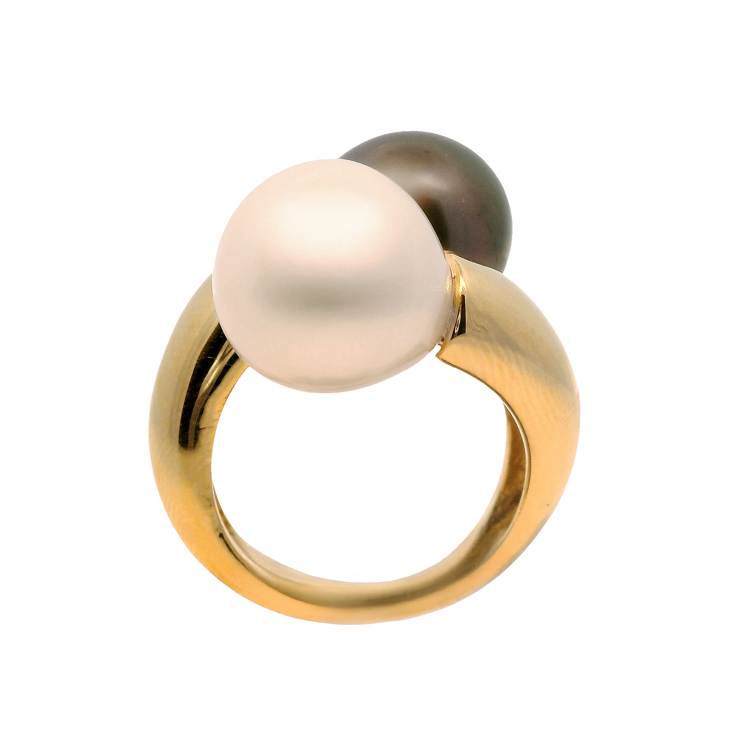 South Sea and Tahitian Pearl Bypass Ring