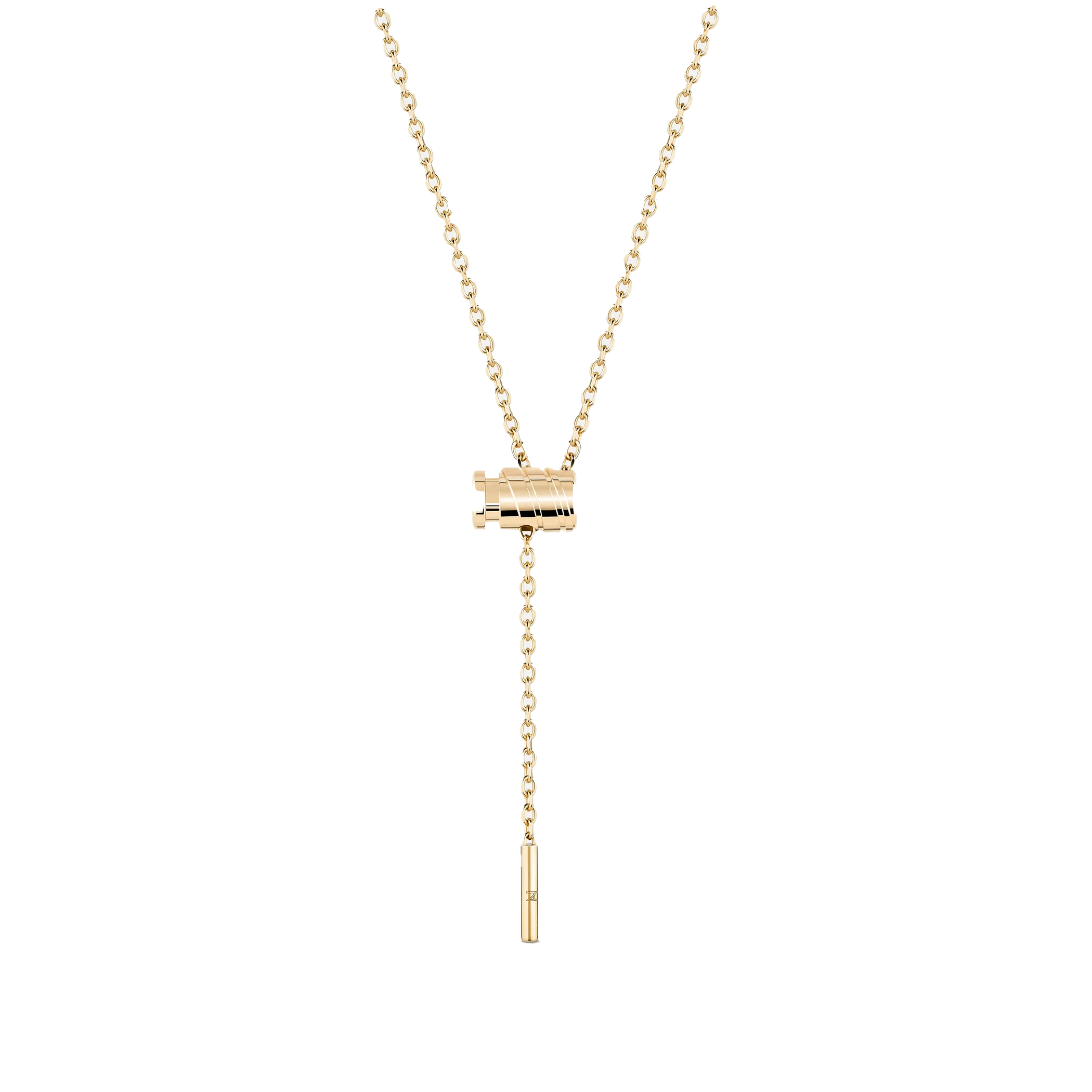 Gold Mini Latch Pendant Necklace
