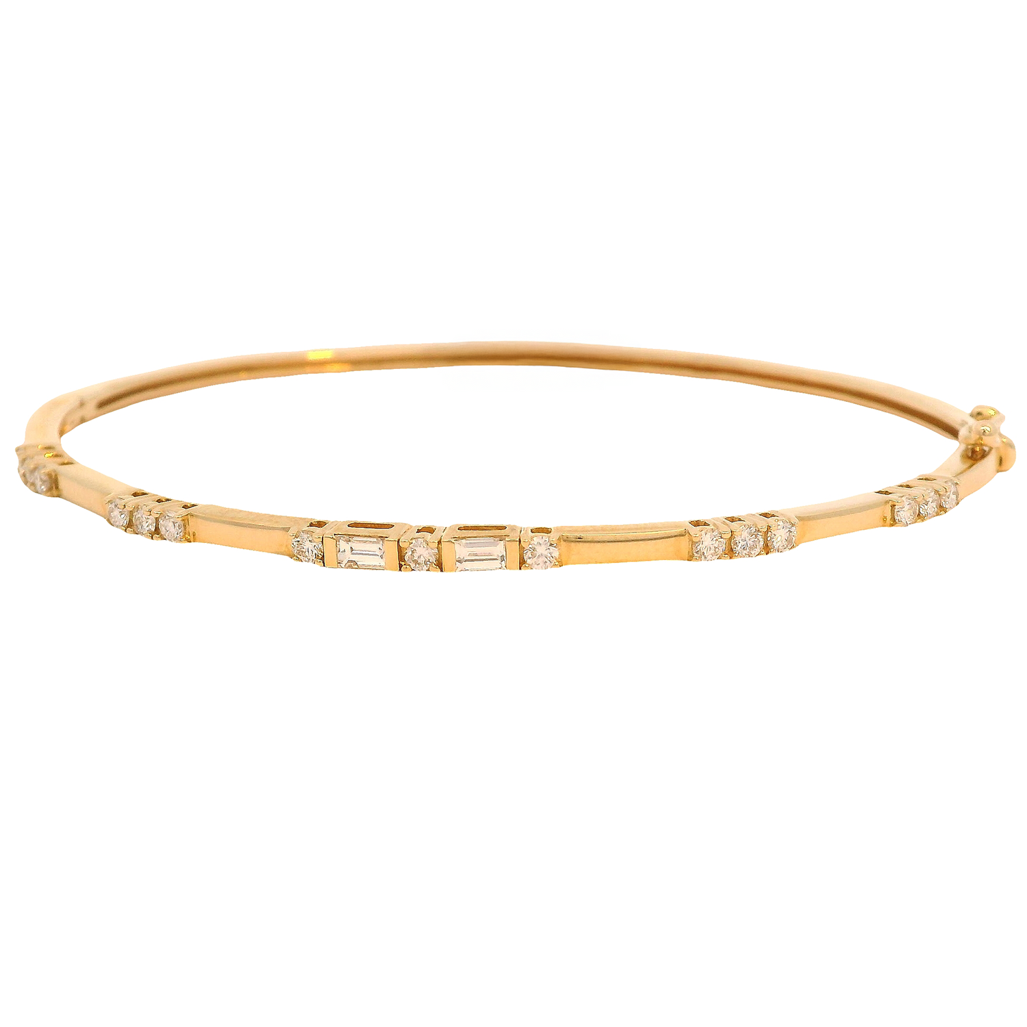 Triple Diamond Station Bangle