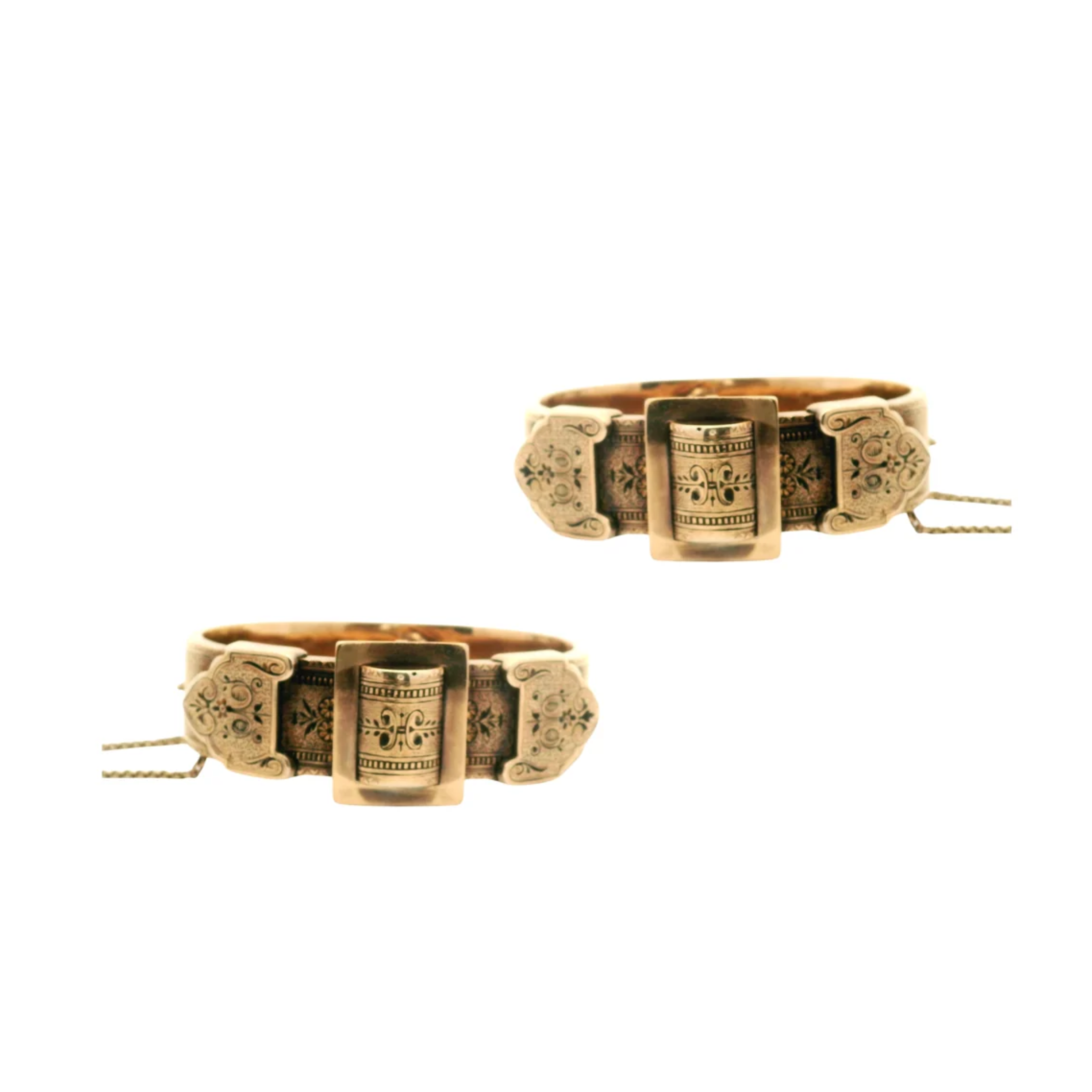 Victorian Belt & Buckle Wedding Bangles Set