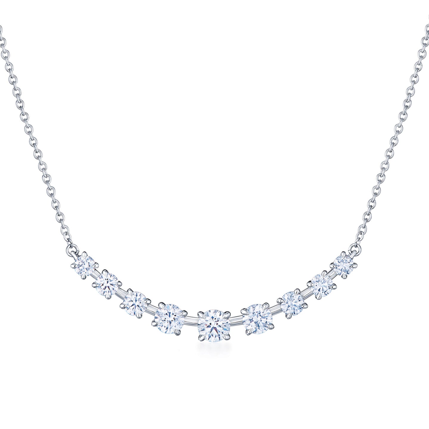 Starry Night Nine-Stone Demi Necklace with Diamonds
