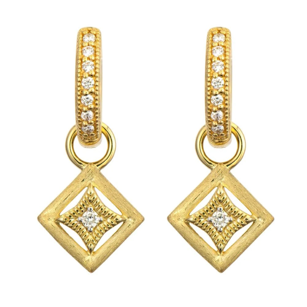 Lisse Diamond Kite Earring Charms