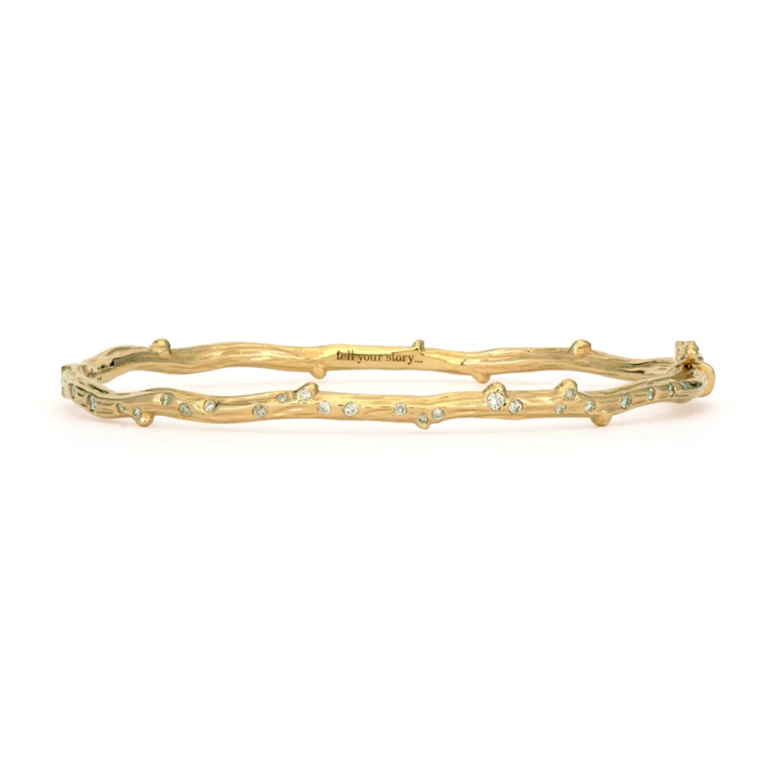 Narrow Tree Of Life Branch Bangle