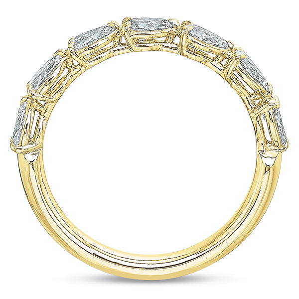 Petite Grande Aire Pear Diamond Anniversary Band