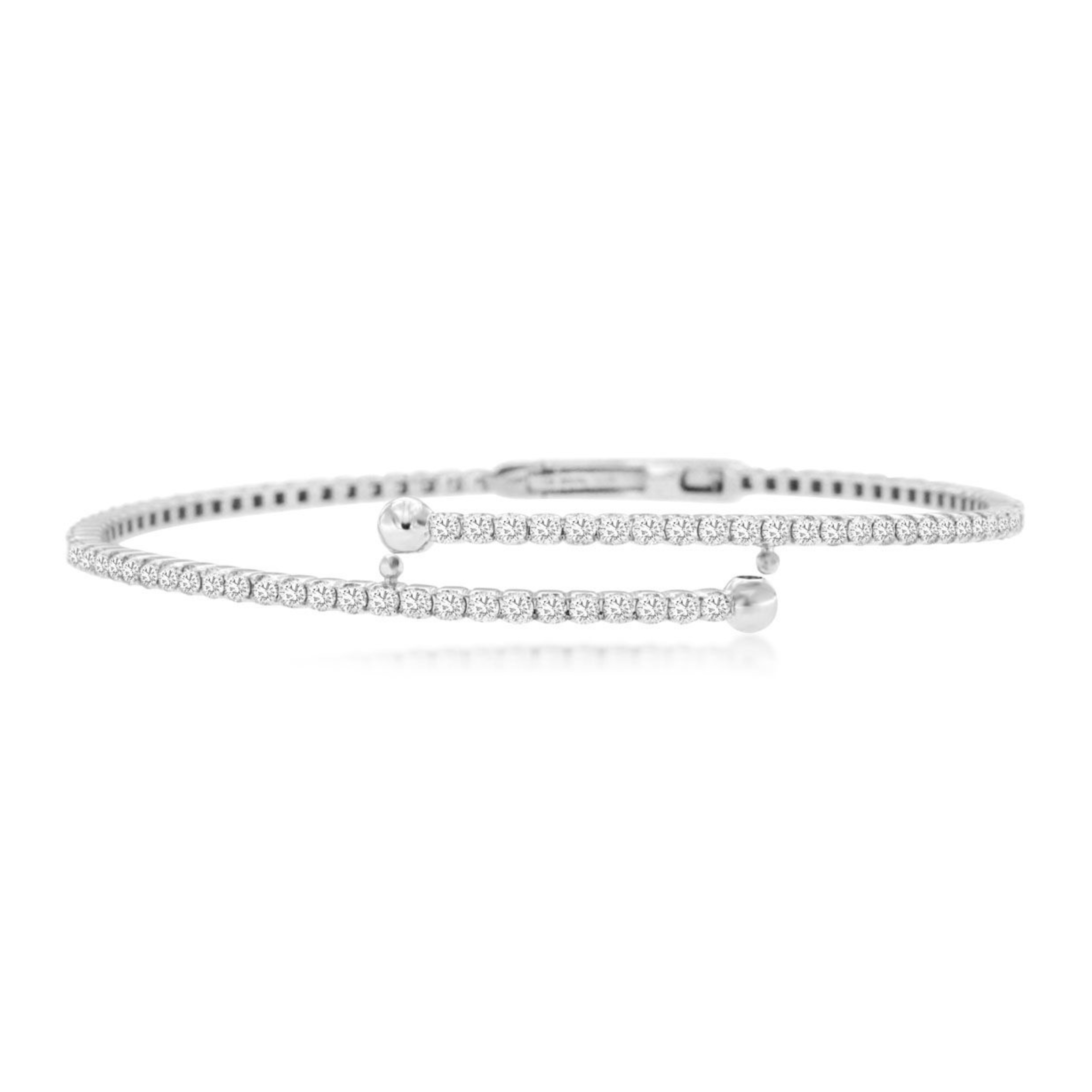 Pave Diamond Bypass Bracelet