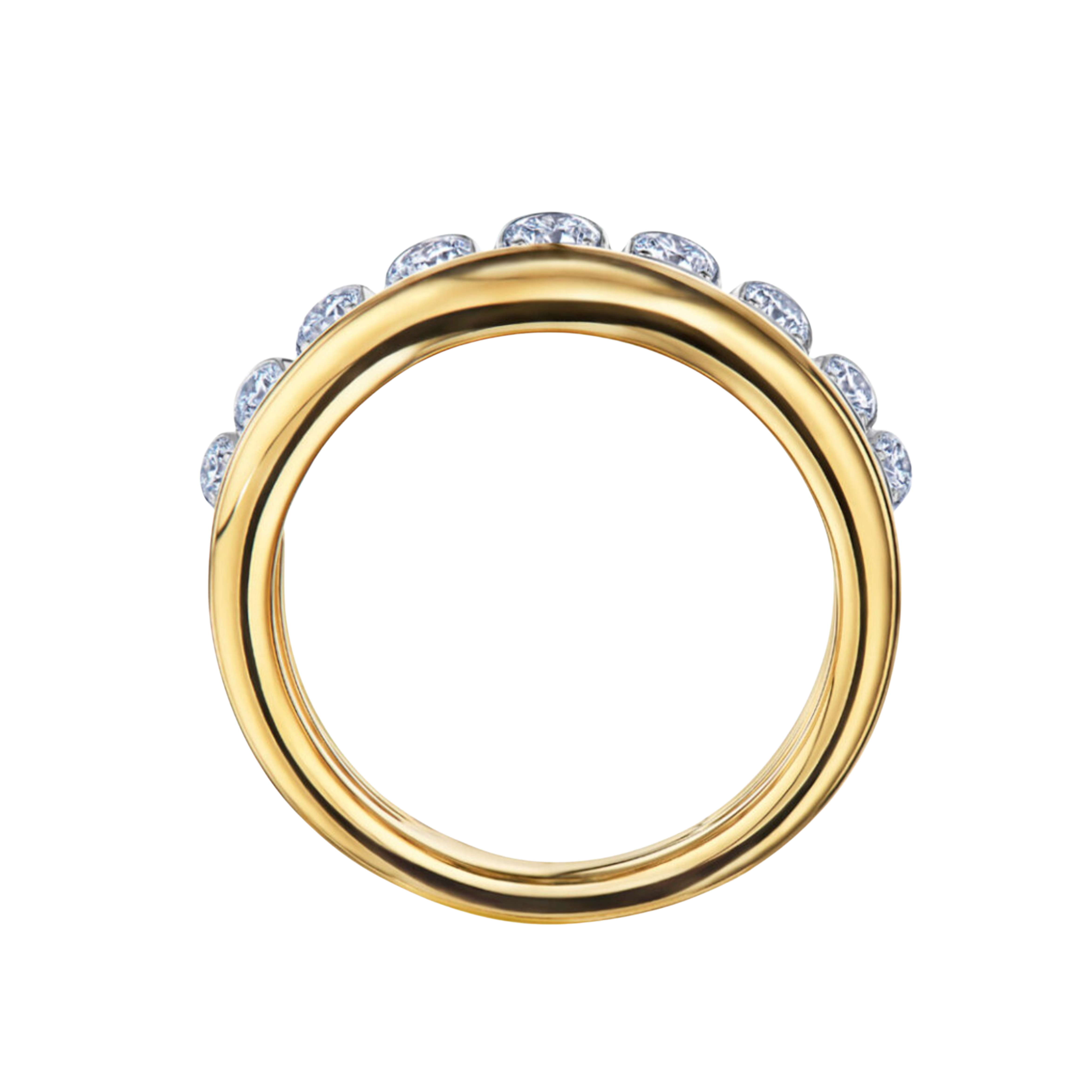 Sirena Diamond Three Row Ring