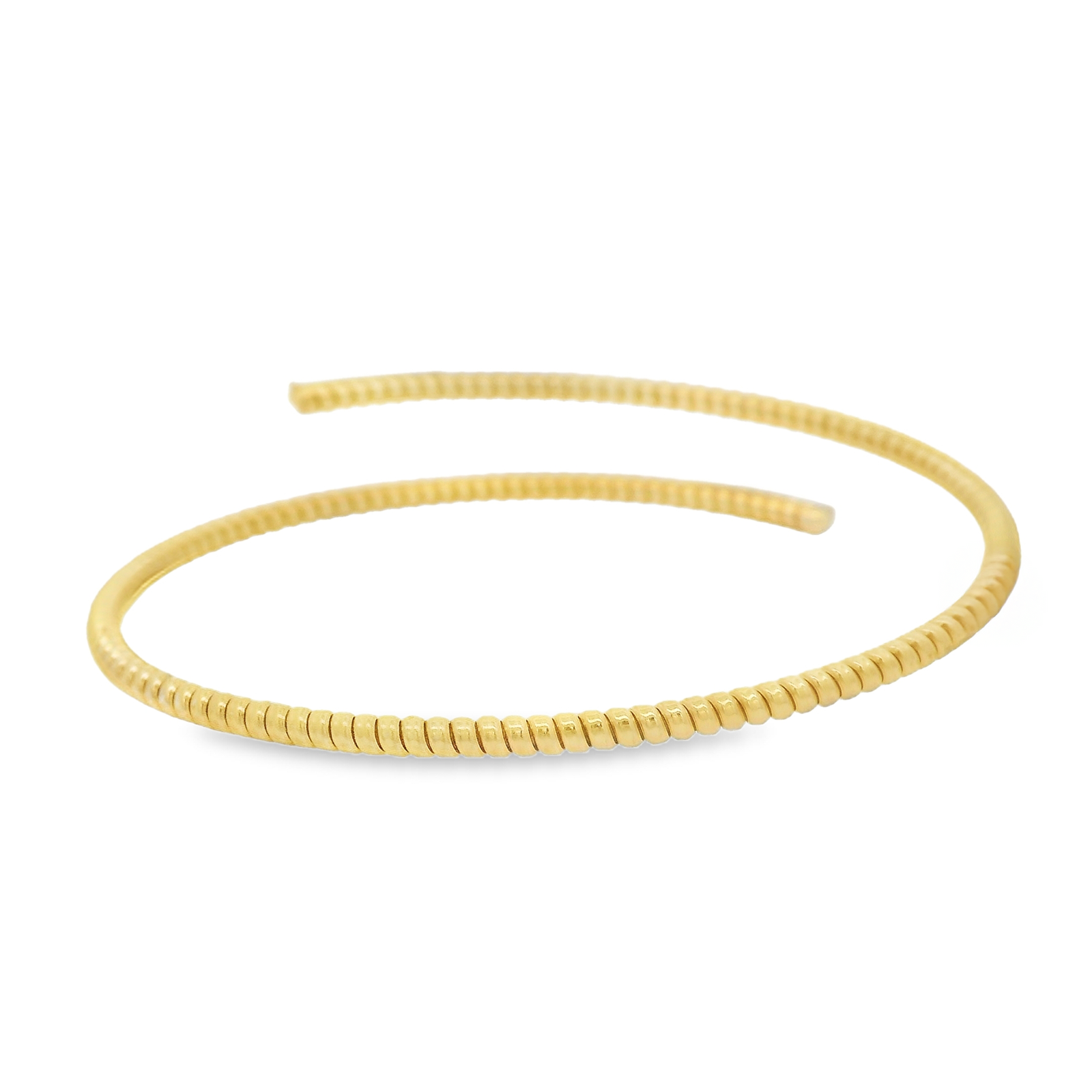 Tubogas Bypass Cuff Bracelet with Diamonds