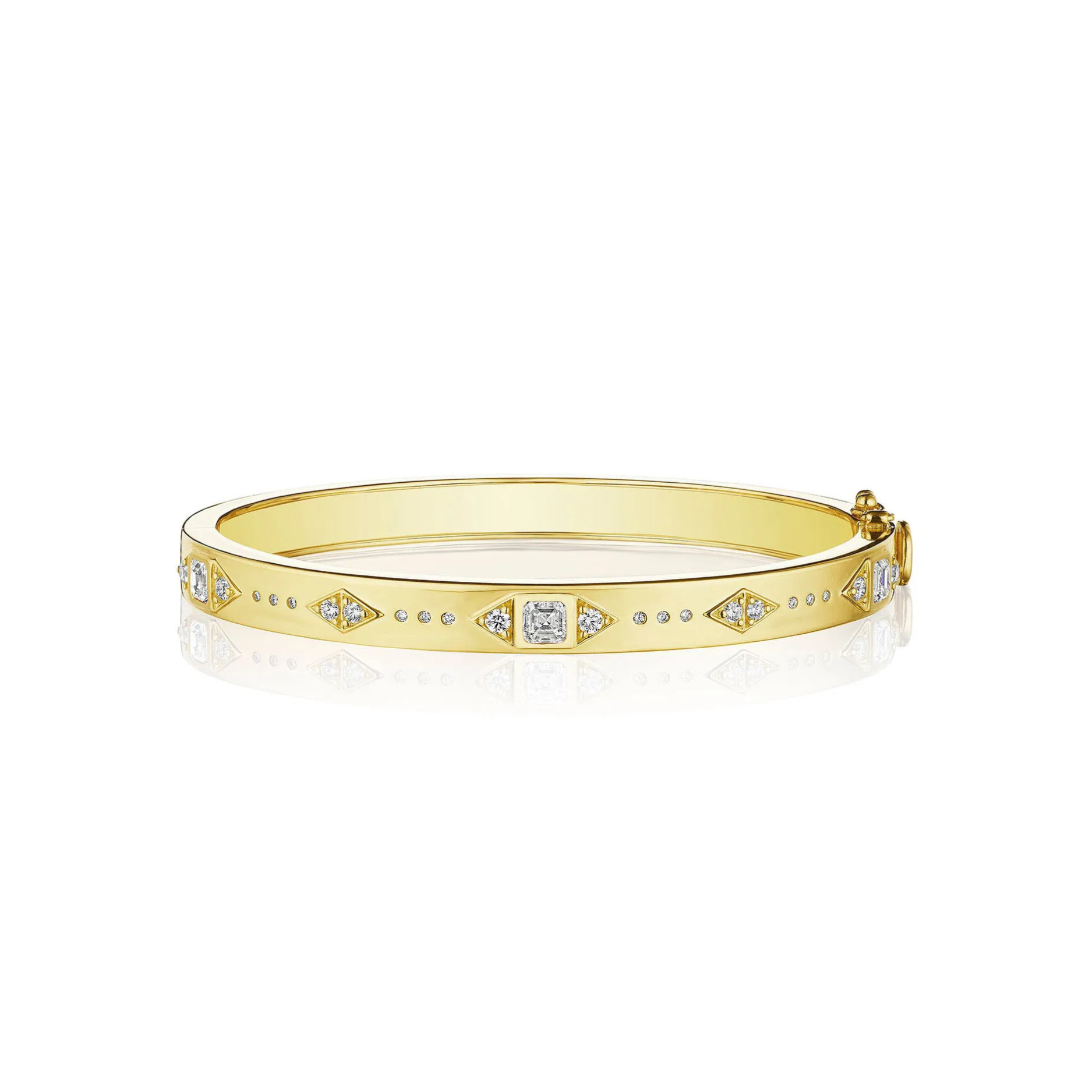 Moderne Deco Asscher Bangle