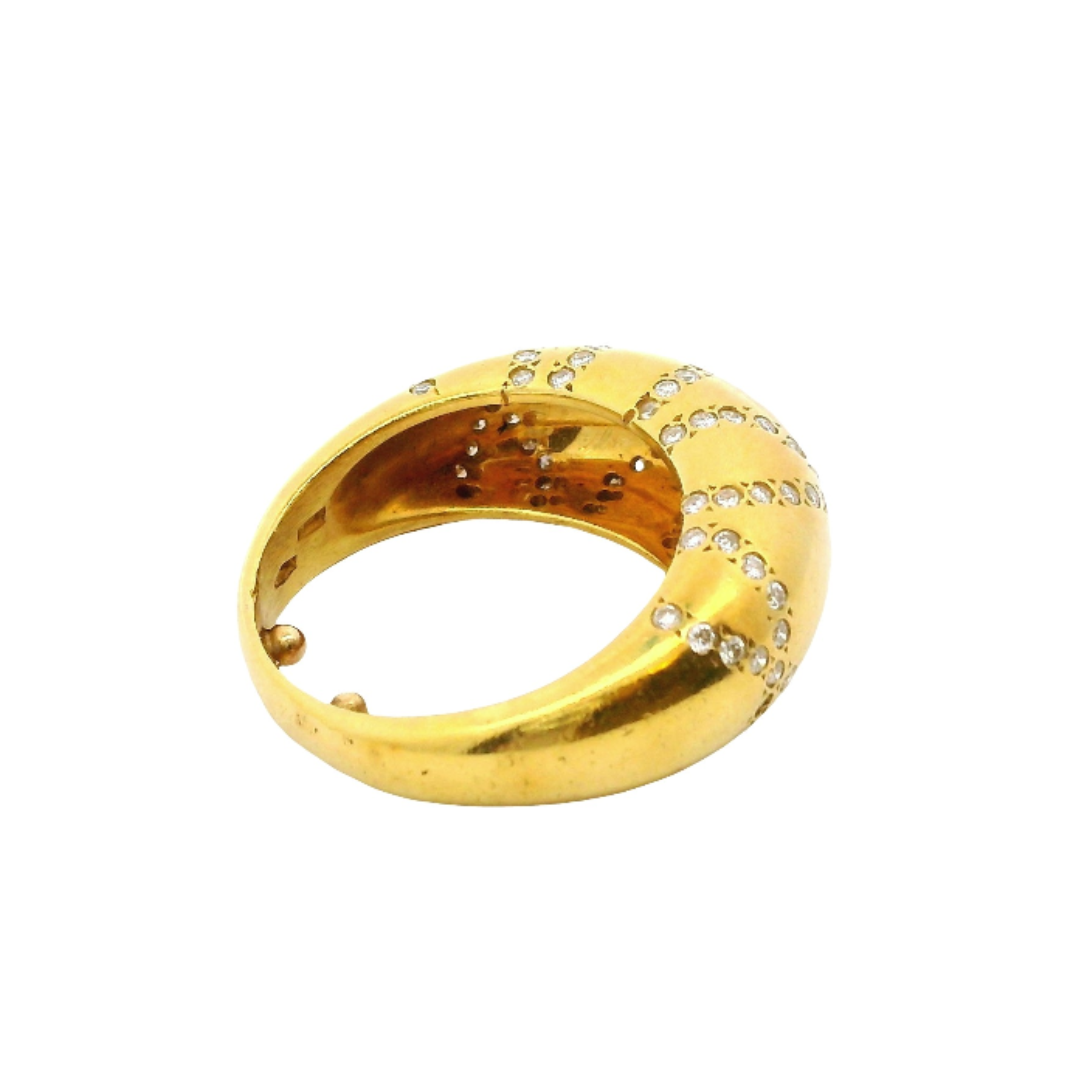 Vintage Pavé Diamond Dome Ring