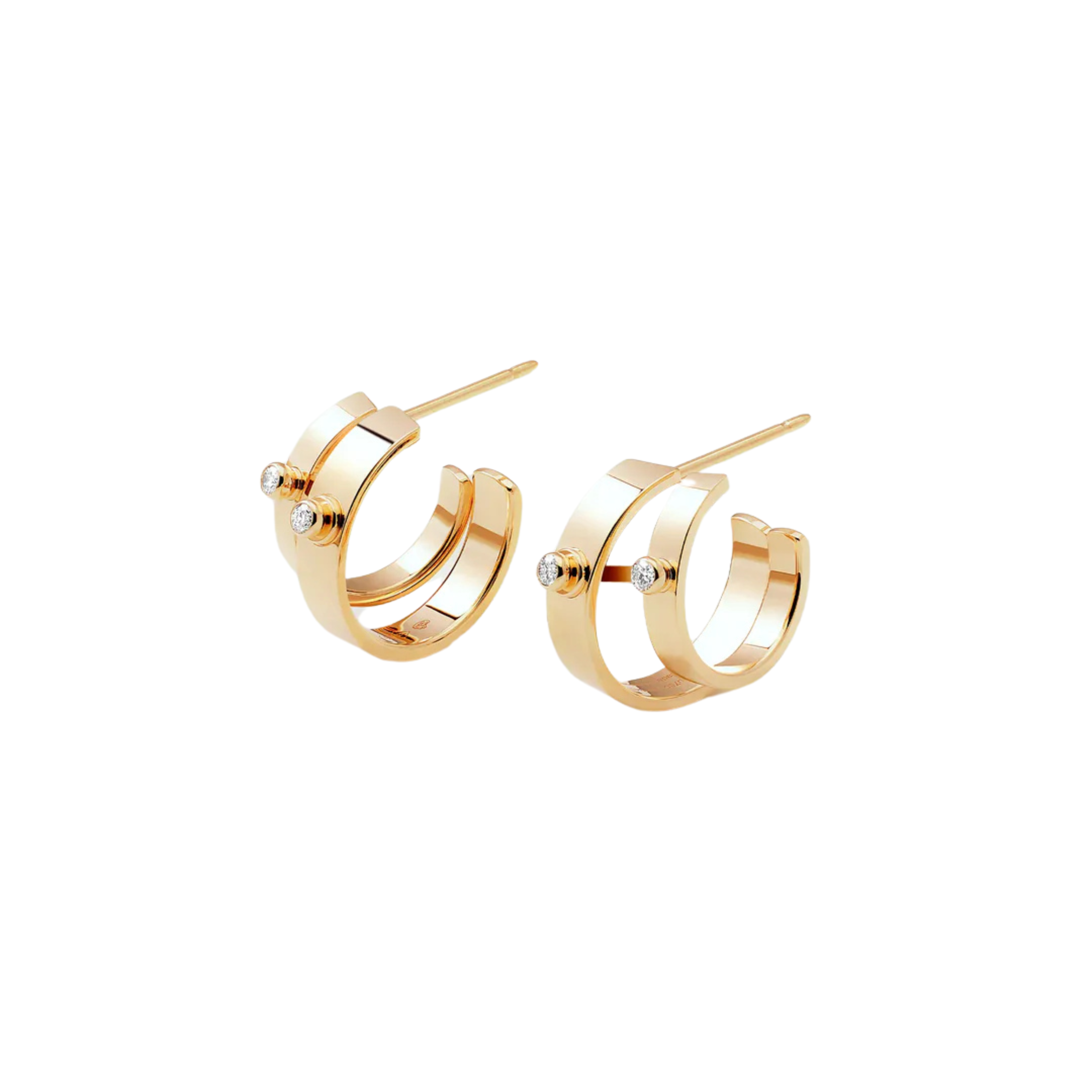 Monday Morning Mood Double Hoops