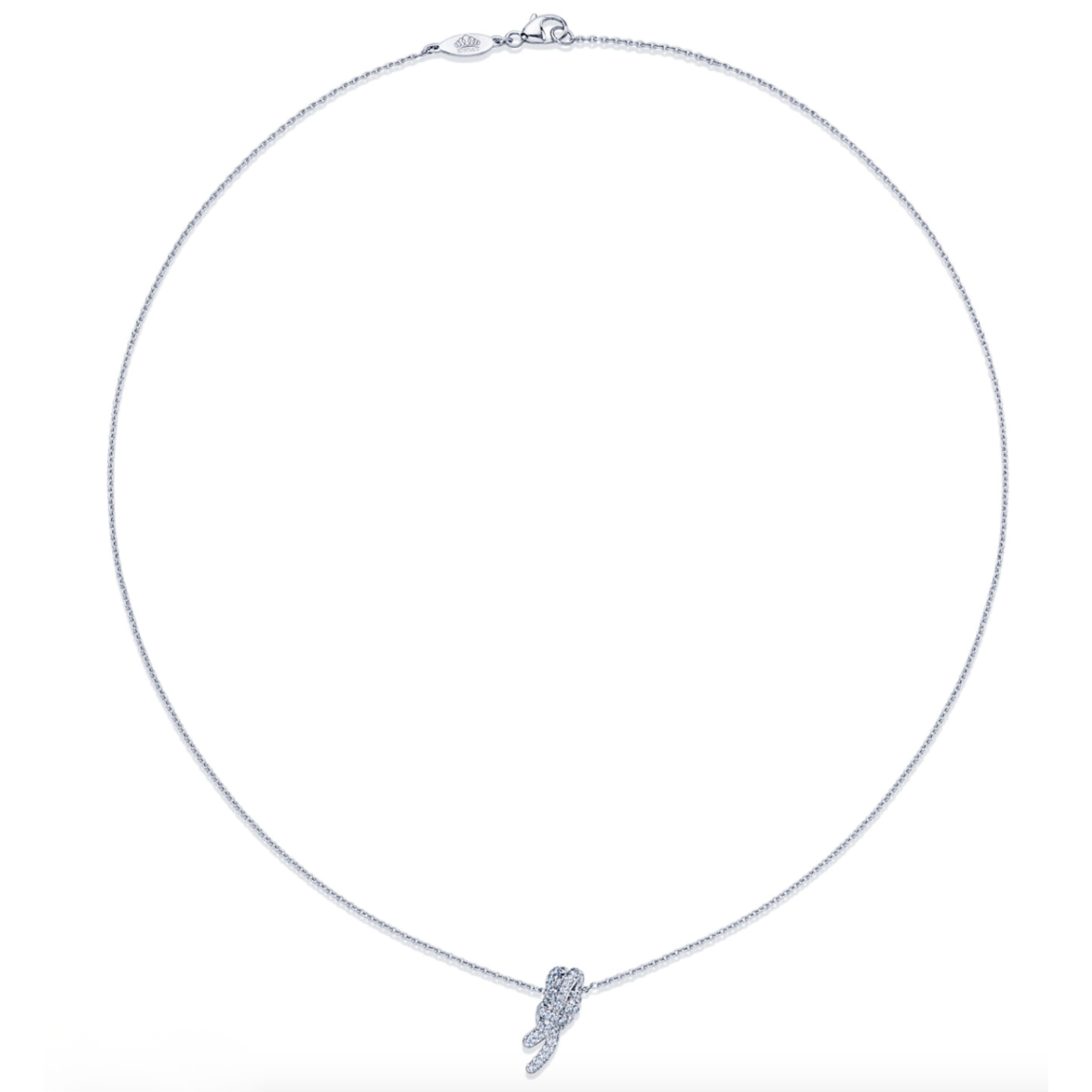 Entwine Petite Diamond Pendant Necklace