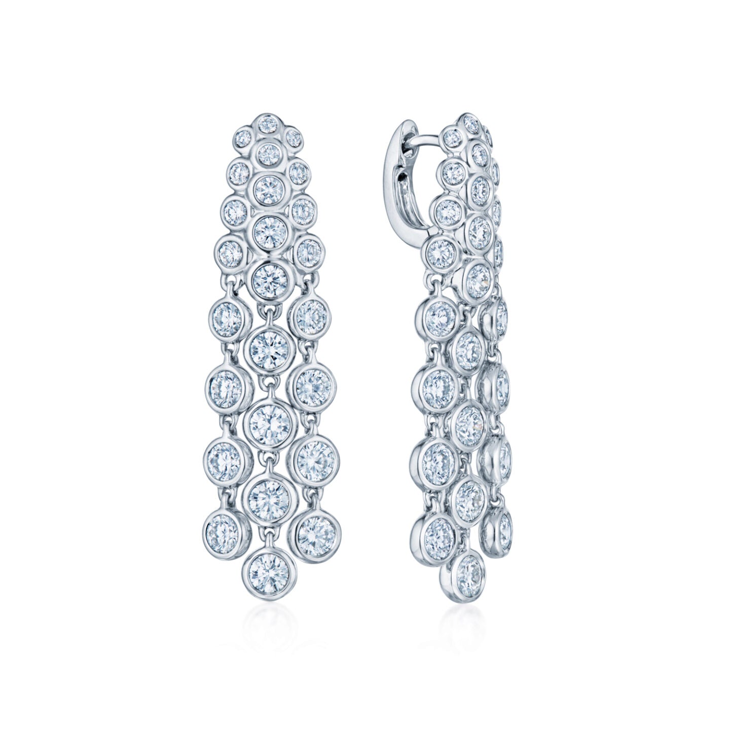 Fringe Waterfall Earrings with Diamonds