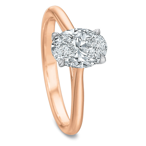 New Aire Oval Solitaire Mounting