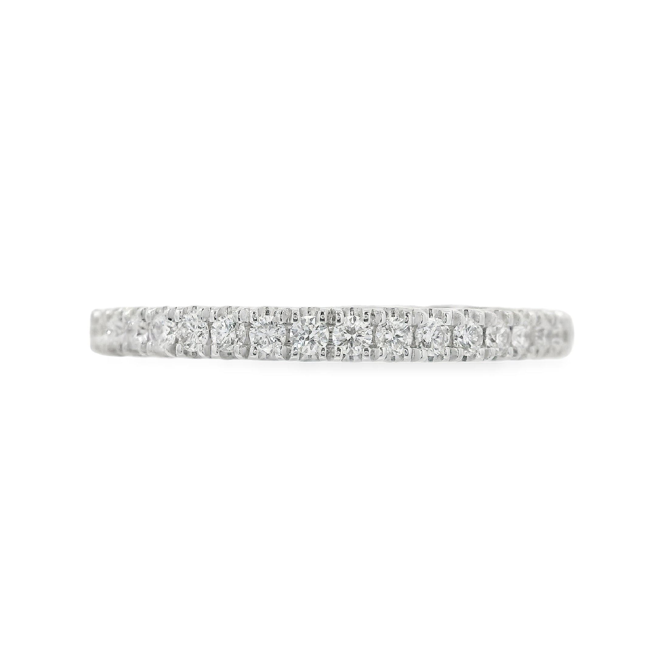 Shared Prong Round Diamond Anniversary Band
