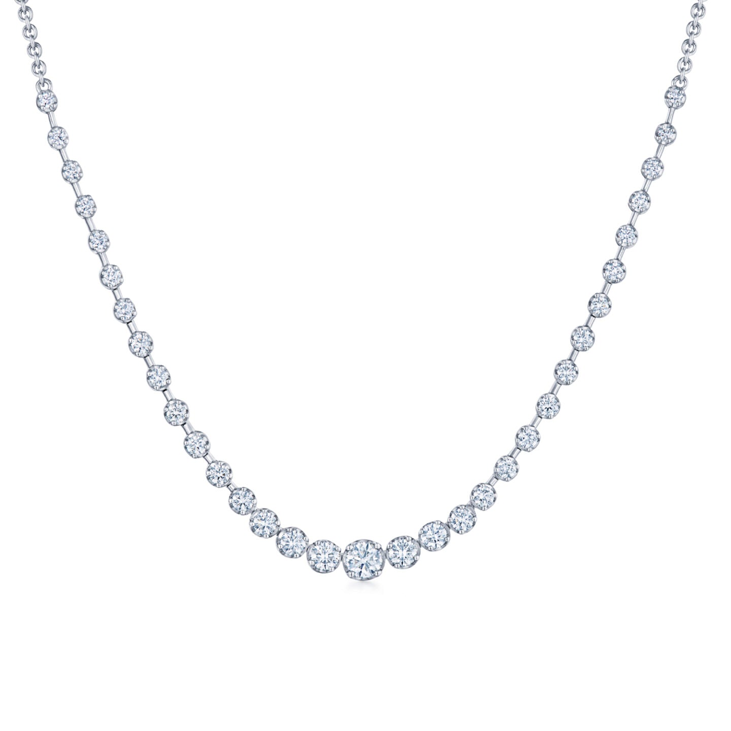 Starry Night Demi Line Necklace with Diamonds